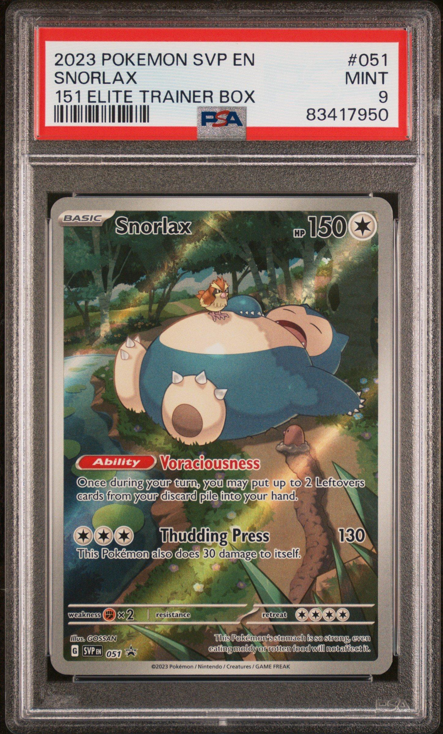 snorlax 151 booster box 2023 POKEMON SVP EN-SV BLACK STAR PROMO #051 ELITE TRAINER  Topcard Violet 151 expansion players guide Pokmon TCG: Scarlet & Violet-151