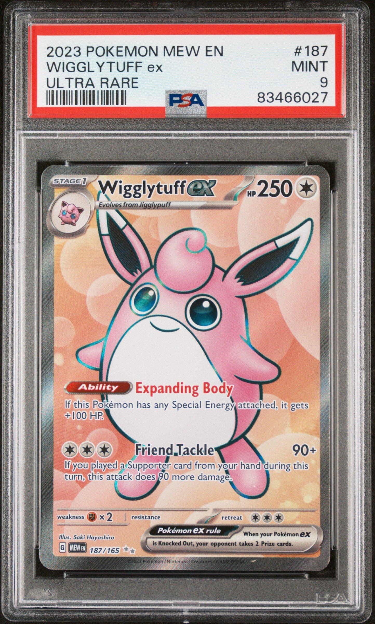 2023 Pokemon Mew En-151 187 Wigglytuff Ex Ultra Rare PSA 9 Graded Card |  GameStop