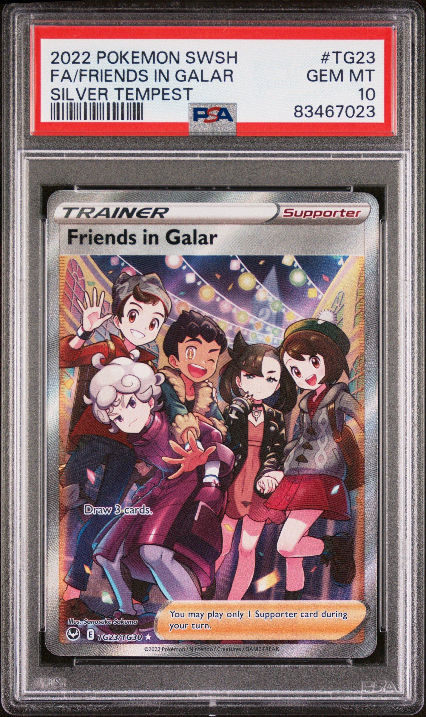 2022 Pokemon Sword & Shield Silver Tempest Tg23 Full Art/friends