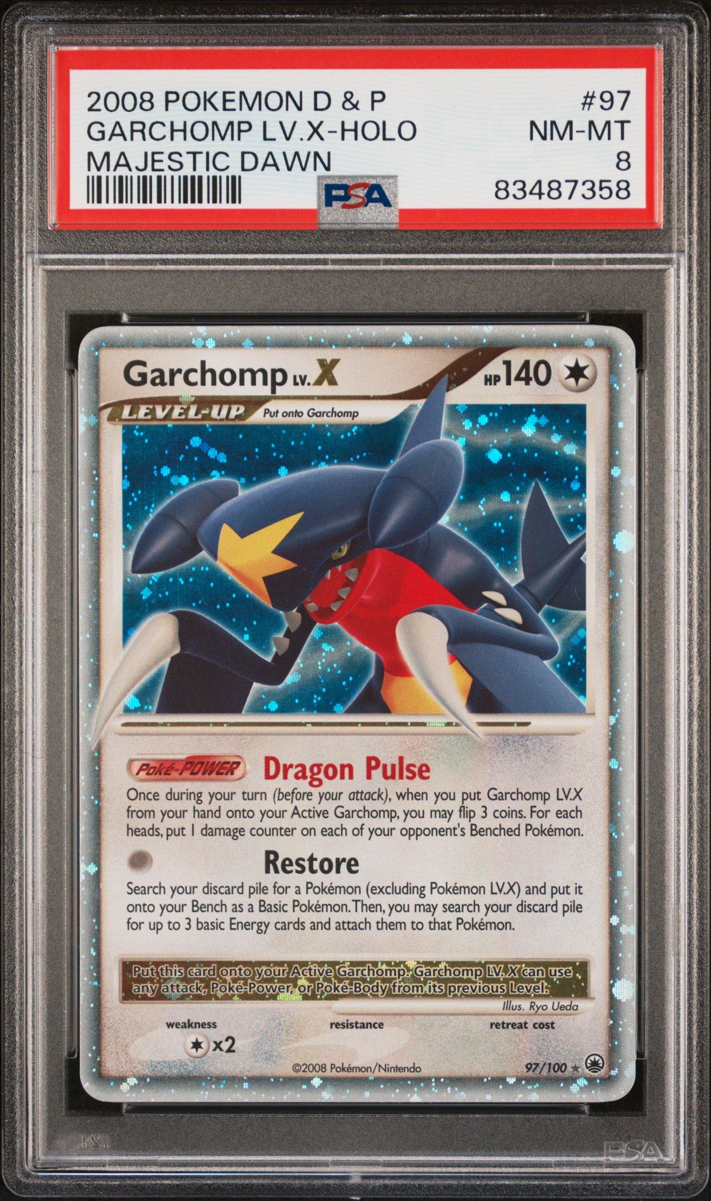2008 Pokemon Diamond & Pearl Majestic Dawn 97 Garchomp Lv.x-holo