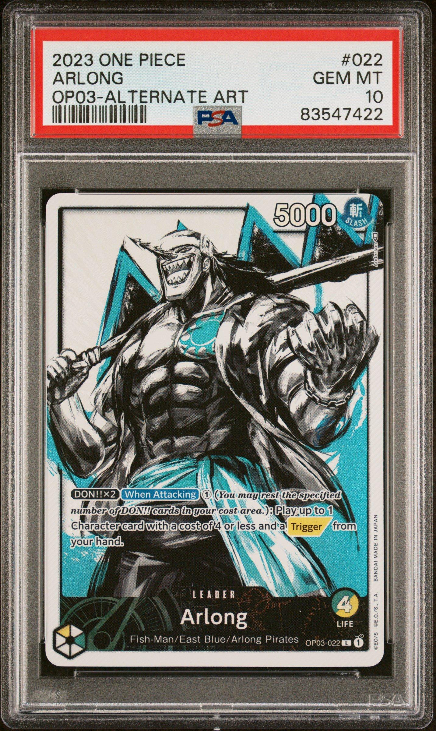 2023 One Piece Pillars Of Strength 022 Arlong Alternate Art PSA 10