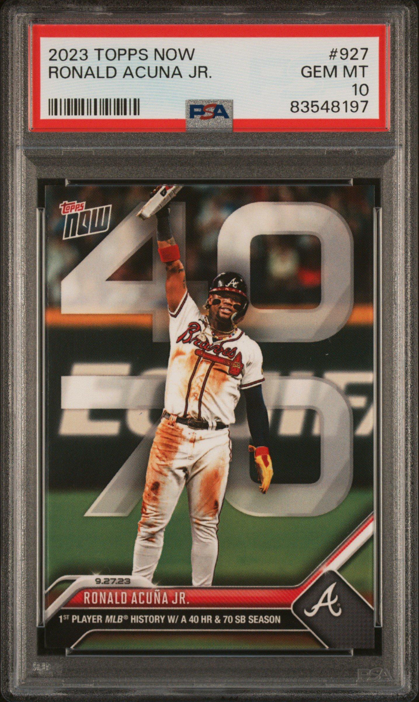 2023 Topps Now 927 Ronald Acuna Jr. PSA 10 Graded Card | GameStop