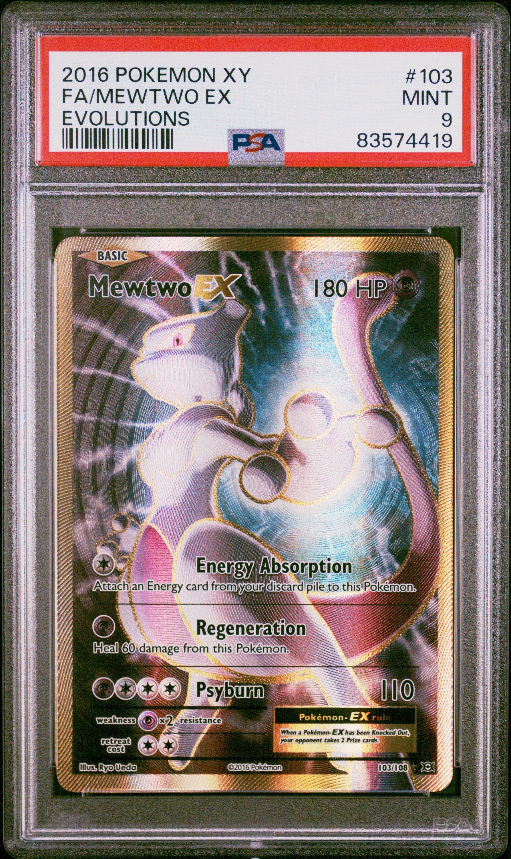 2016 Pokemon Xy Evolutions 103 Full Art/mewtwo Ex PSA 9 | GameStop