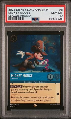2023 Disney Lorcana En P1-promo 8 Mickey Mouse - Detective