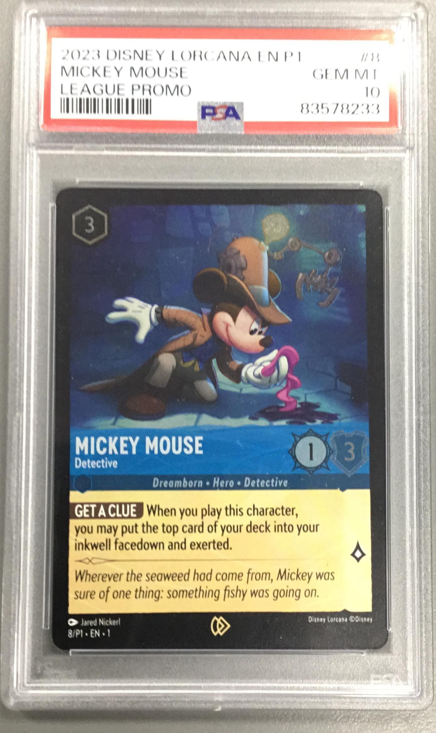 2023 Disney Lorcana En P1-promo 8 Mickey Mouse - Detective League