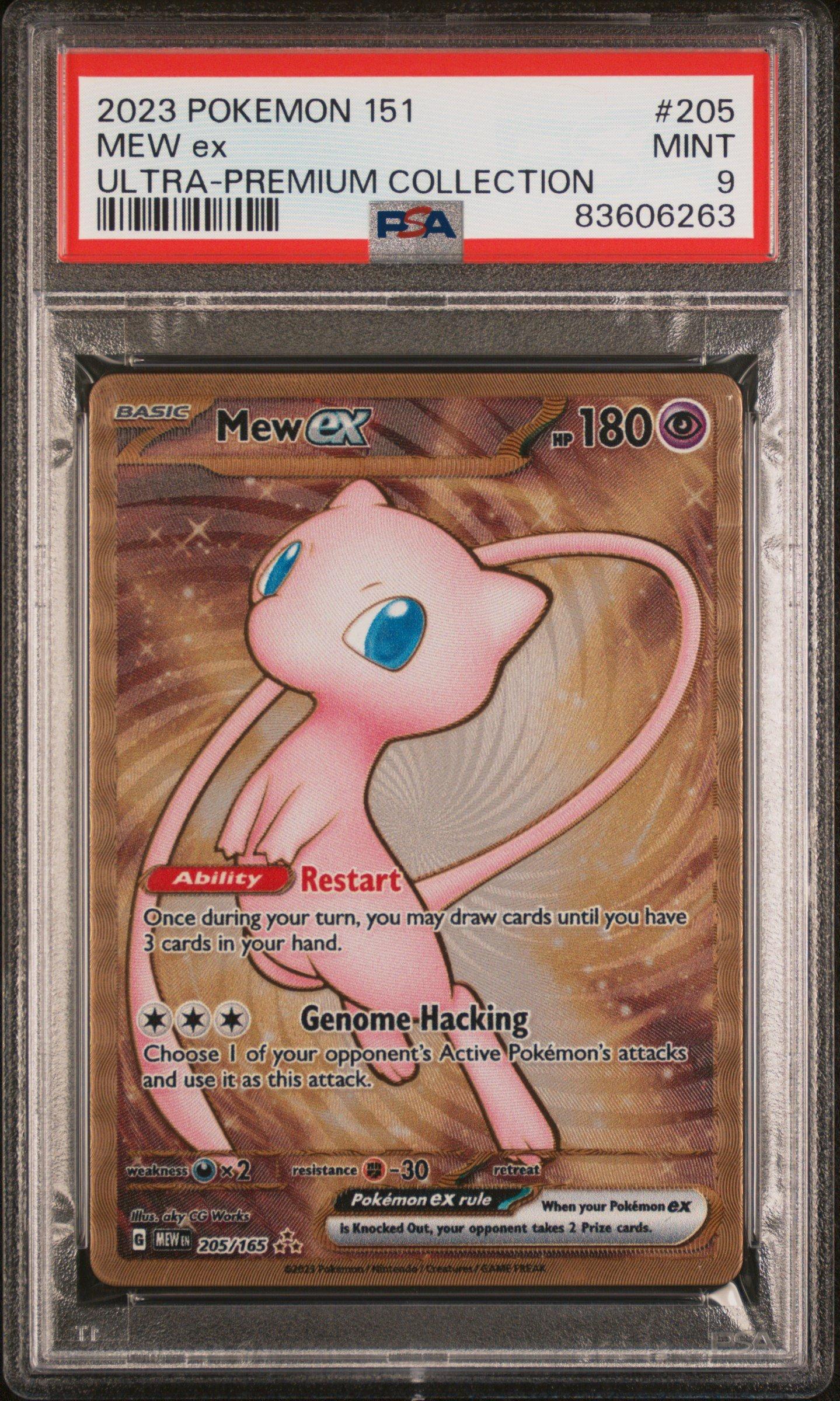 pokmon 151 ultra premium collection promo cards Mew EX 2023 Pokemon Scarlet & Violet Promos #053 PSA Authenticated 9 Card it comes protected in a tamper Pokmon: Scarlet & Violet 151