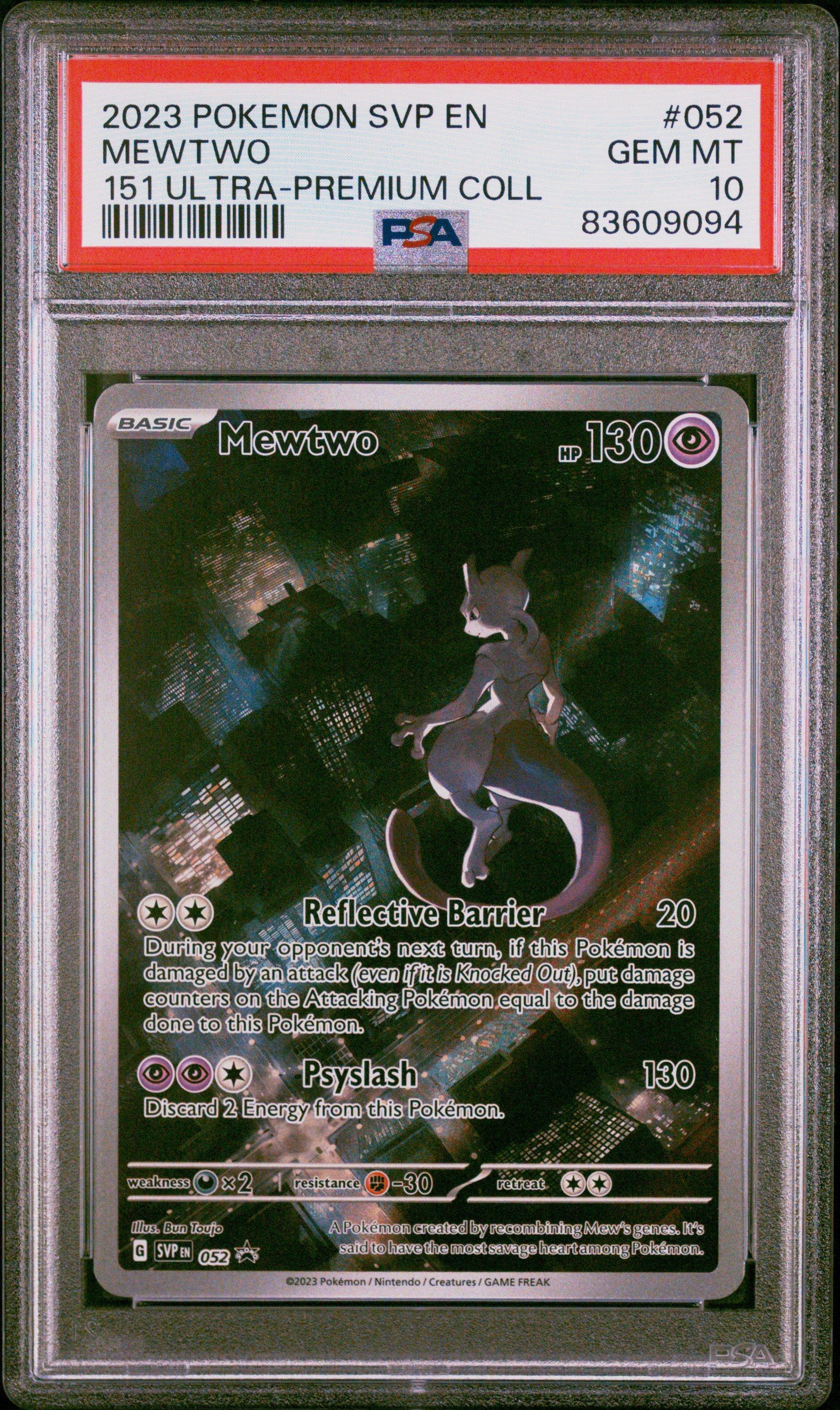 2023 Pokemon Svp En-sv Black Star Promo 052 Mewtwo 151 Ultra-premium ...