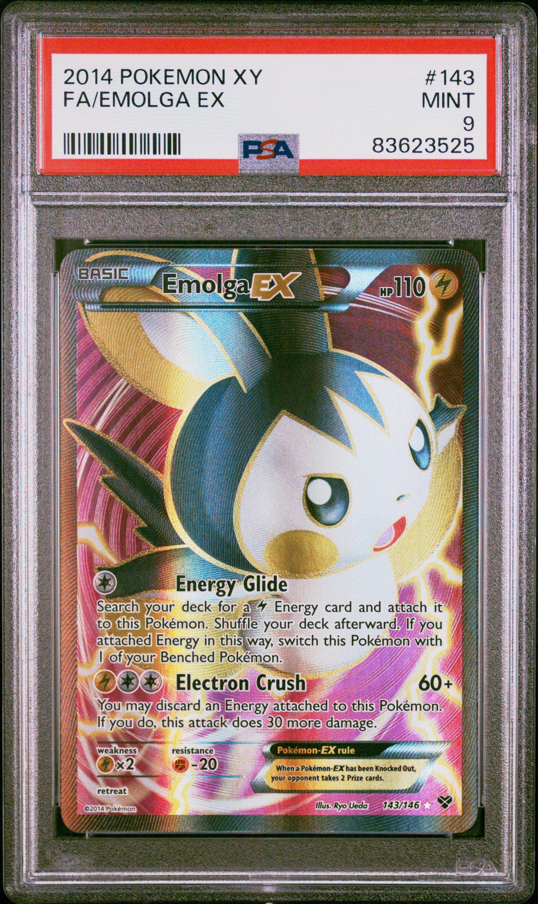 2014 Pokemon Xy 143 Full Art/emolga Ex PSA 9 | GameStop