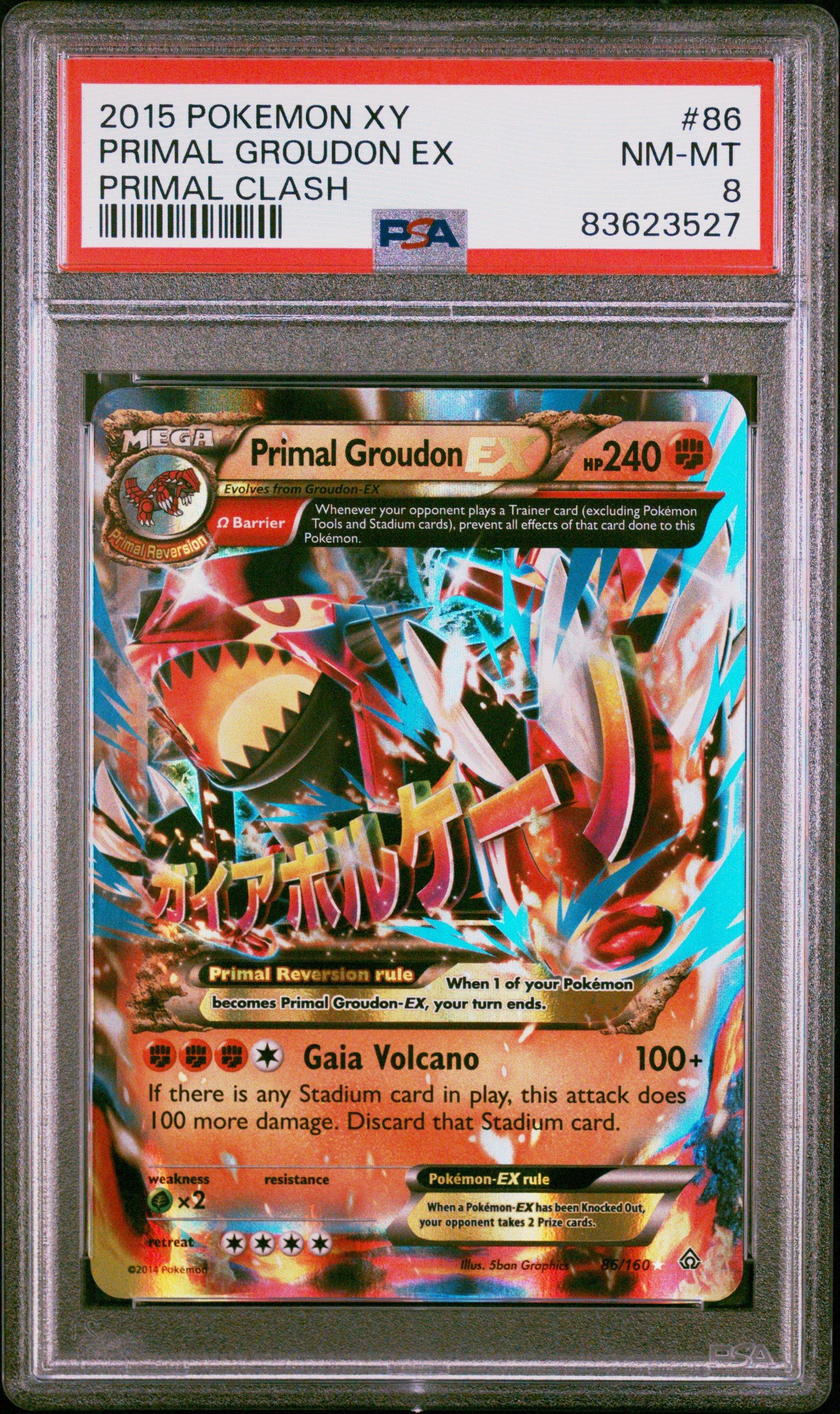 2015 Pokemon Xy Primal Clash 86 Primal Groudon Ex PSA 8 Graded Card |  GameStop