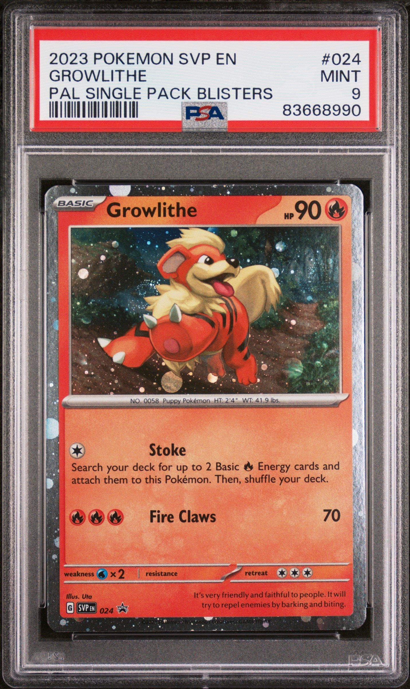 GameStop 2023 Pokemon Svp En-sv Black Star Promo 024 Growlithe 