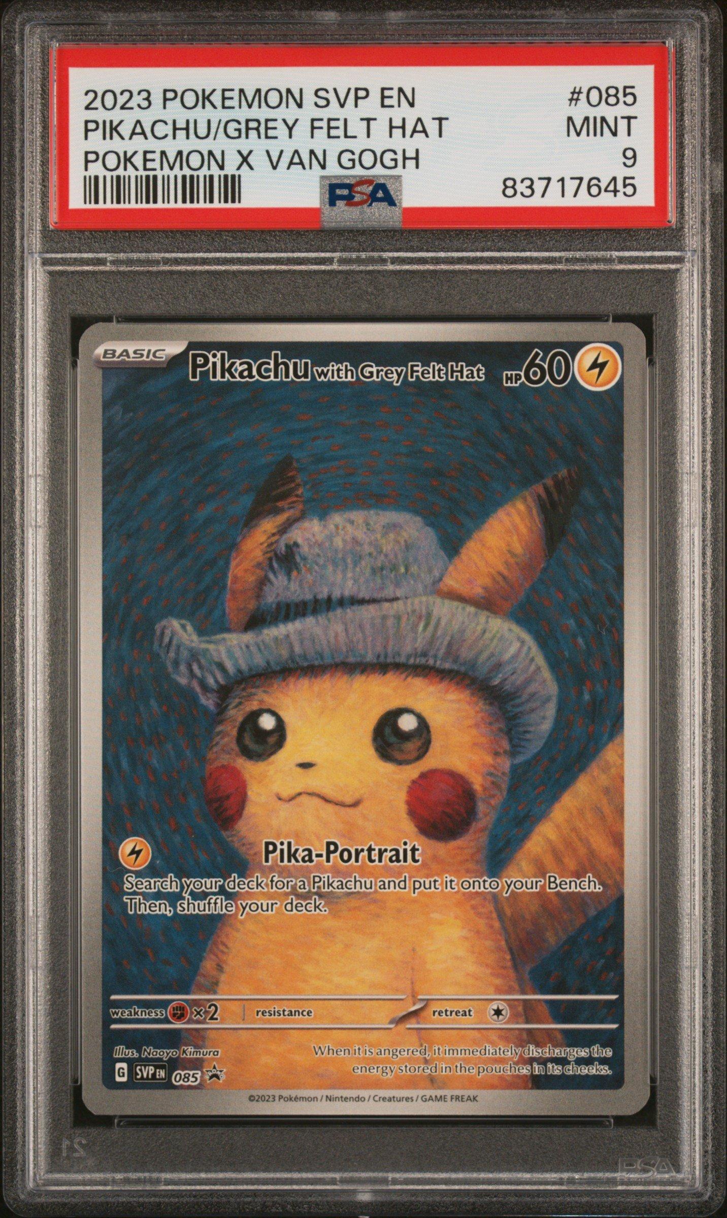 2023 Pokemon Svp En-sv Black Star Promo 085 Pikachu With Grey Felt