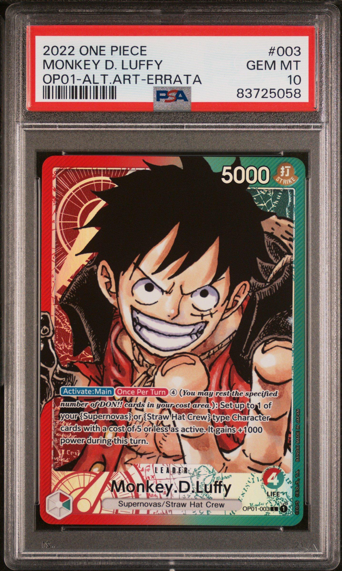 2022 One Piece Romance Dawn 003 Monkey D. Luffy Alternate Art
