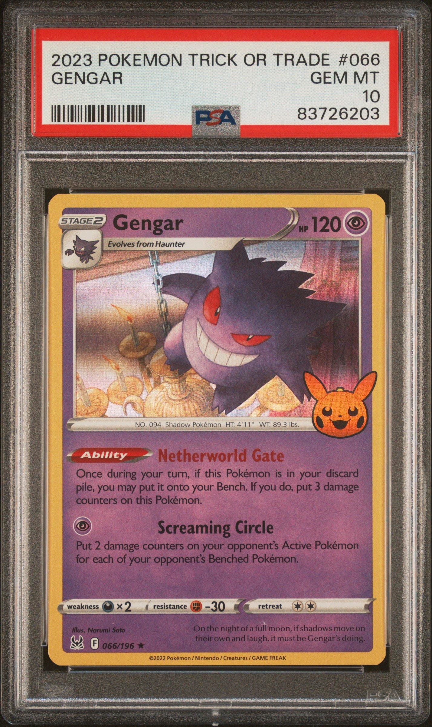 2023 Pokemon Trick Or Trade 066 Gengar PSA 10 | GameStop