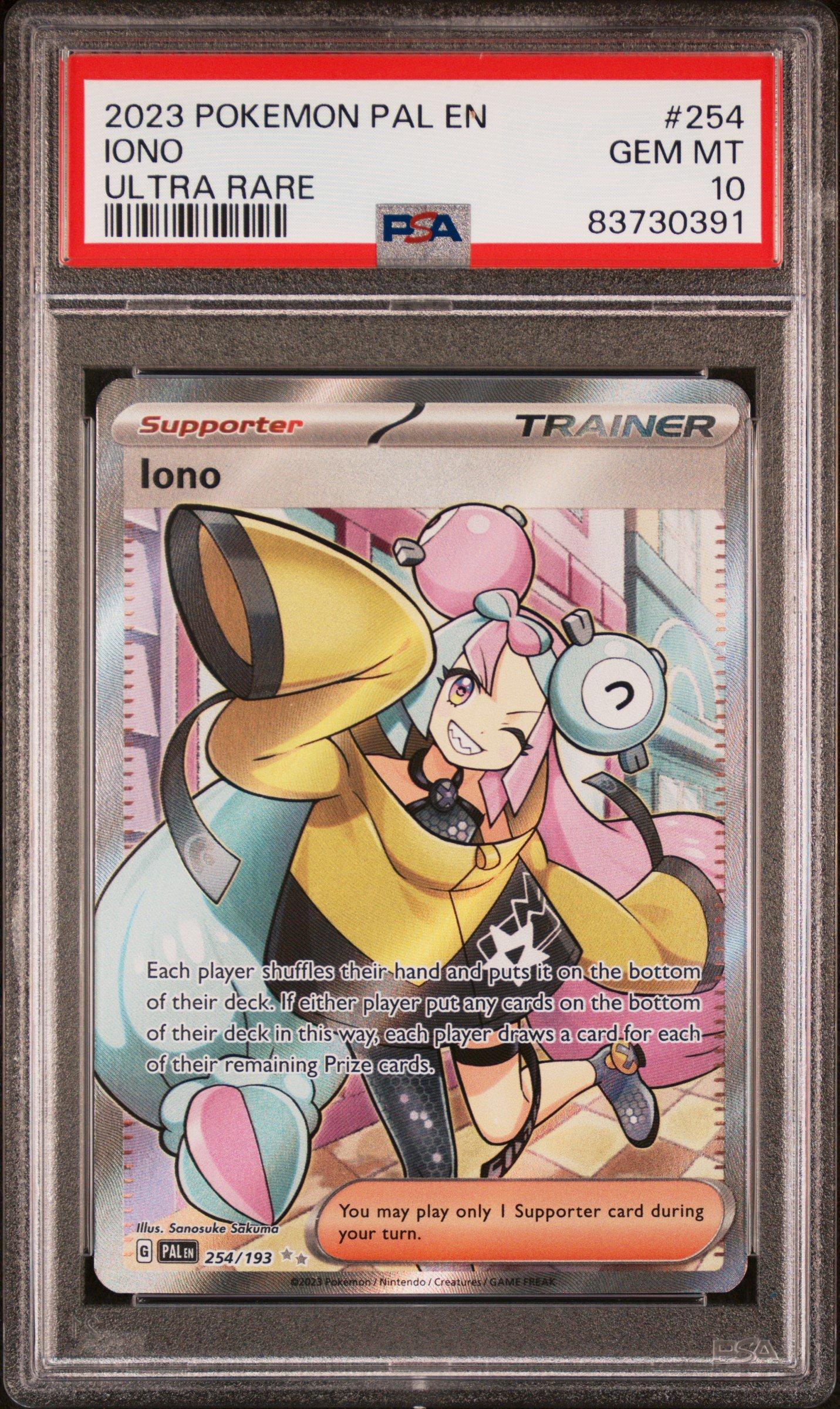 2023 Pokemon Pal En-paldea Evolved 254 Iono PSA 10