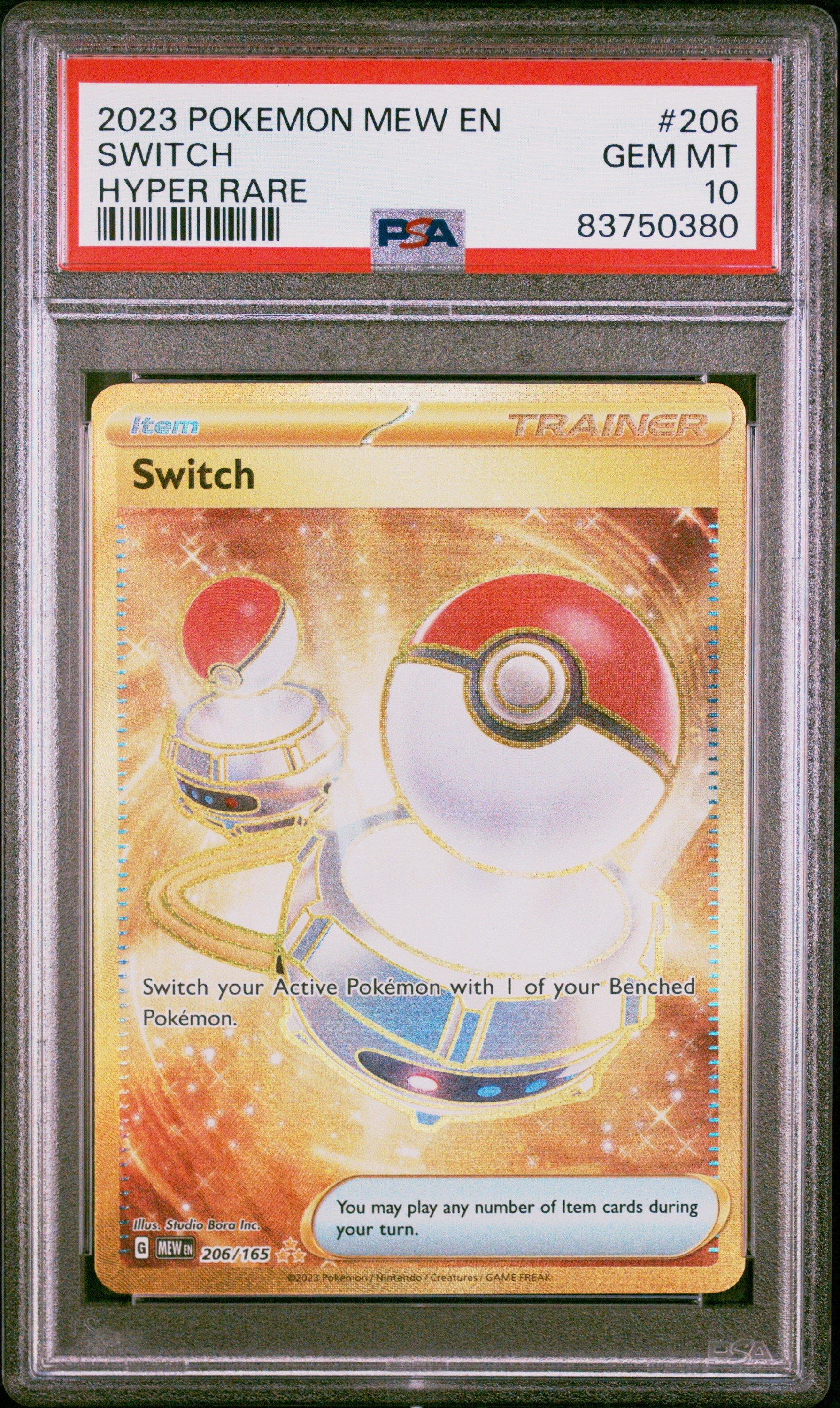 2023 Pokemon Mew En-151 206 Switch PSA 10