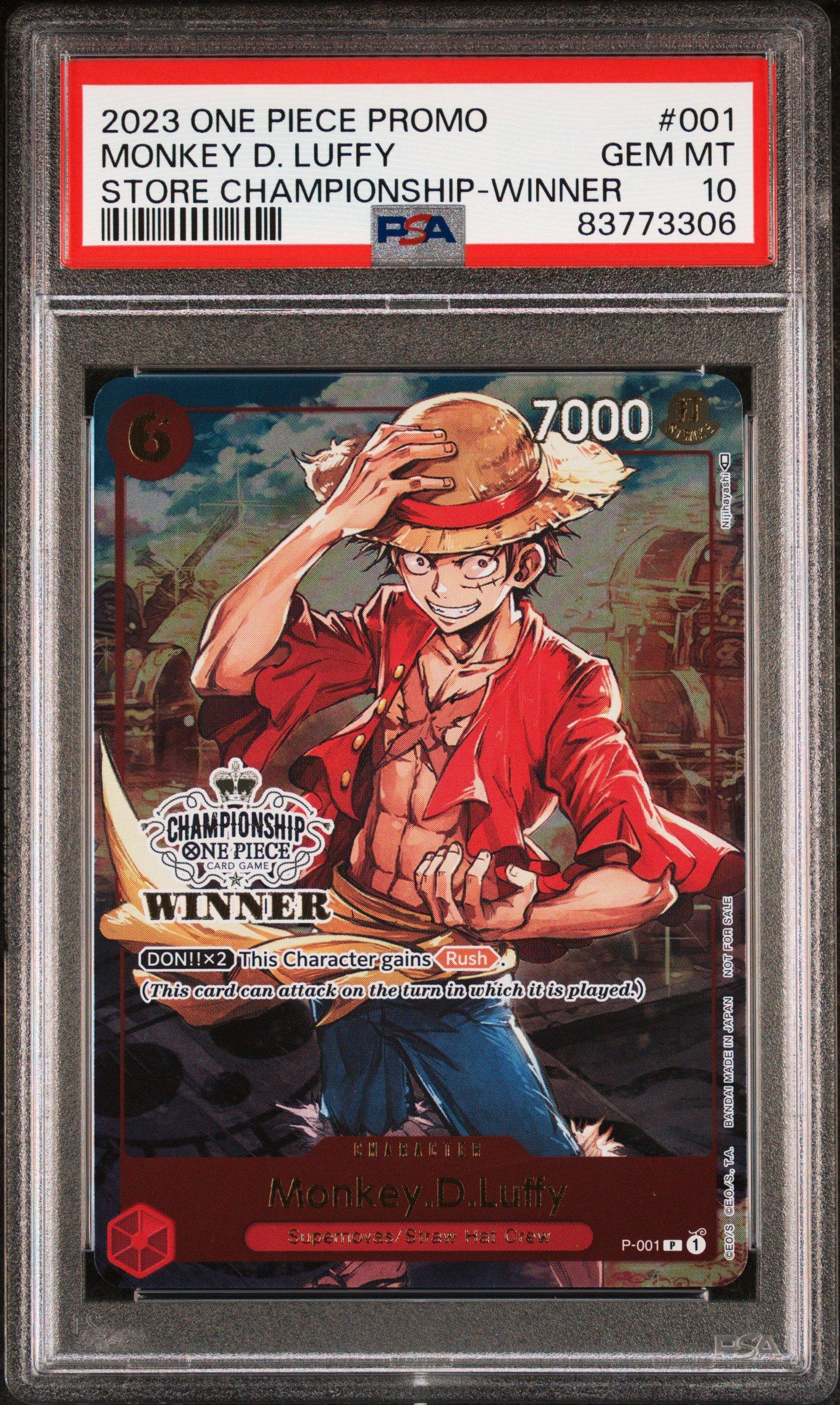 2023 One Piece Promos 001 Monkey D. Luffy Store Championship
