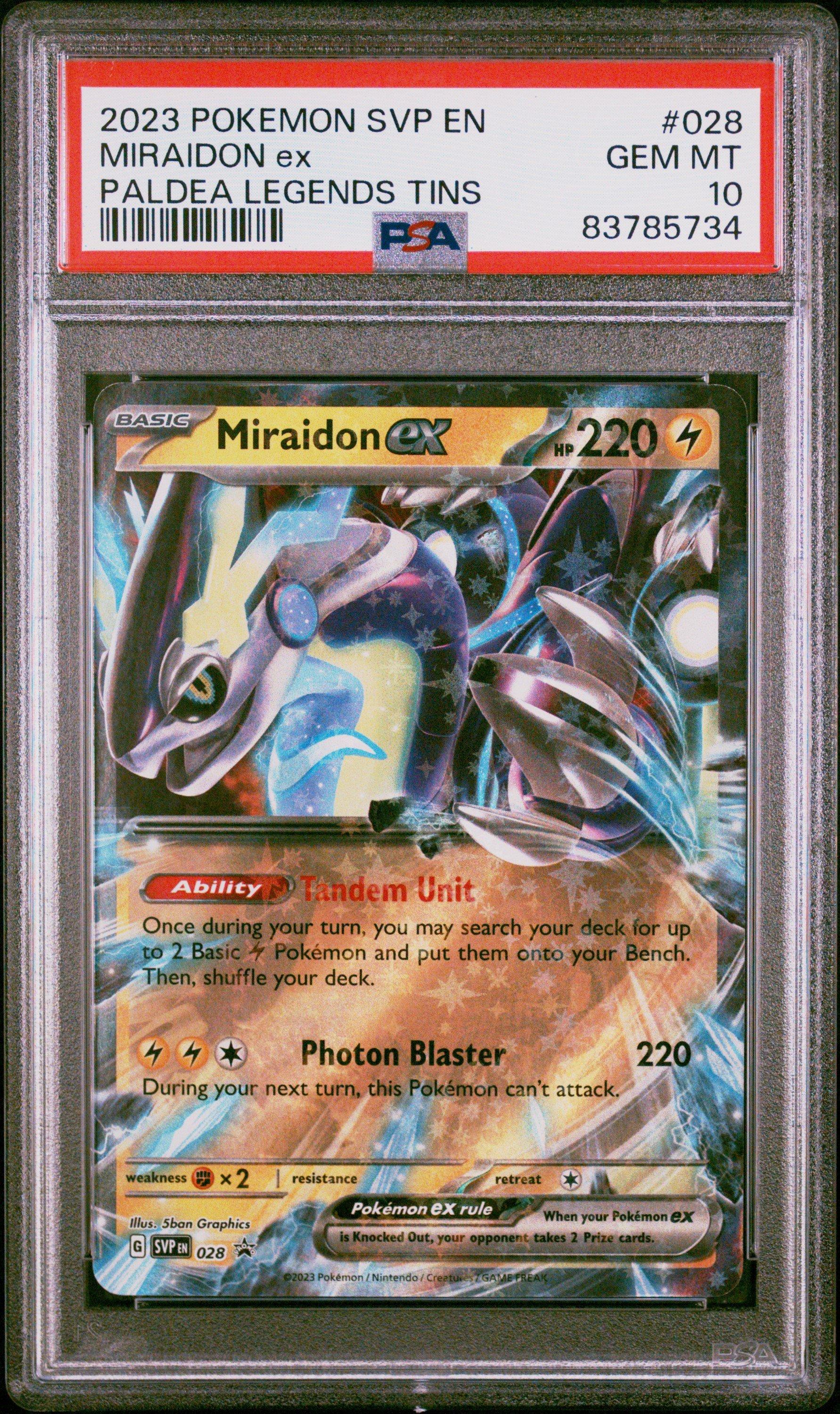GameStop 2023 Pokemon Svp En-sv Black Star Promo 028 Miraidon Ex 