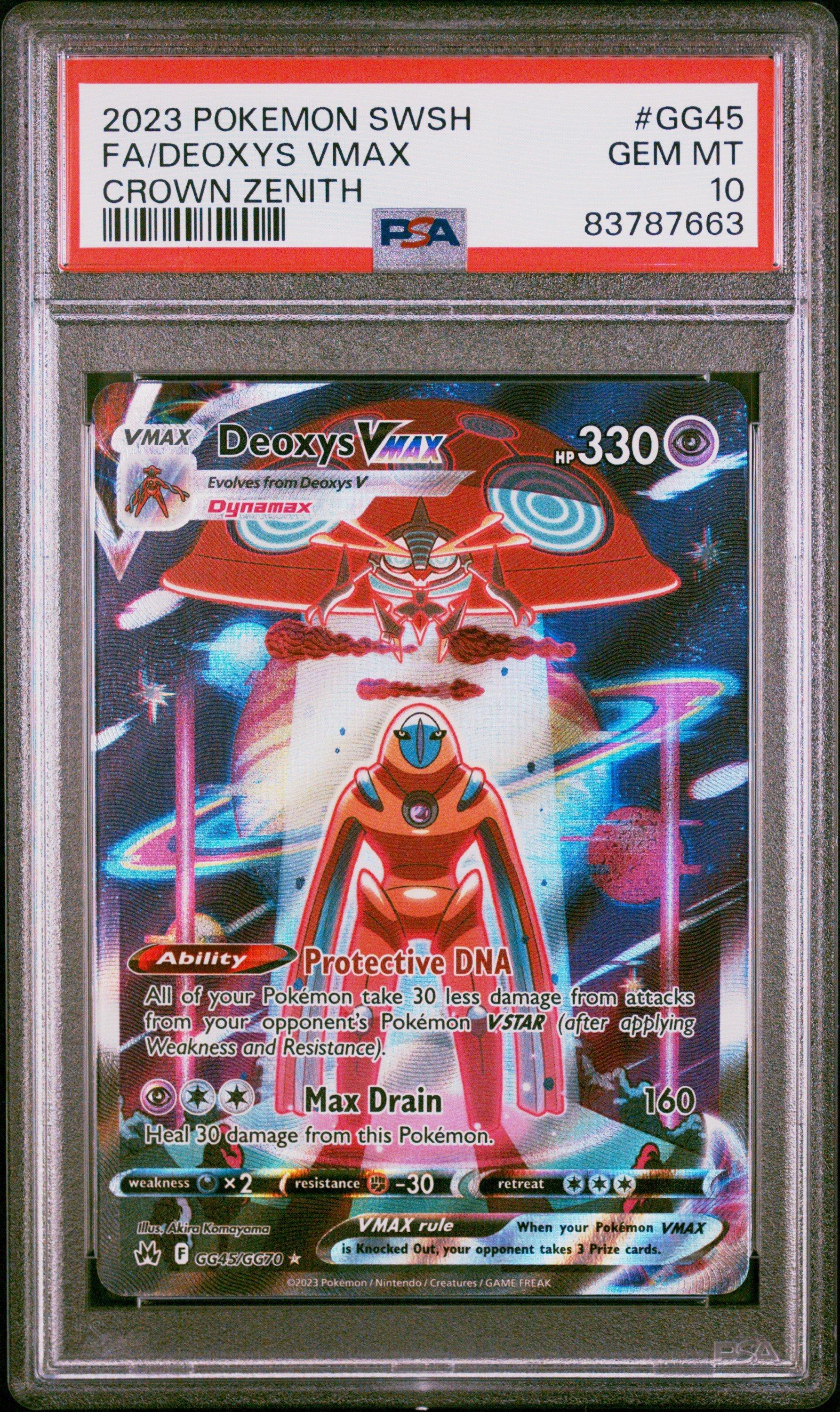 2023 Pokemon Sword And Shield Crown Zenith Gg45 Full Art/deoxys