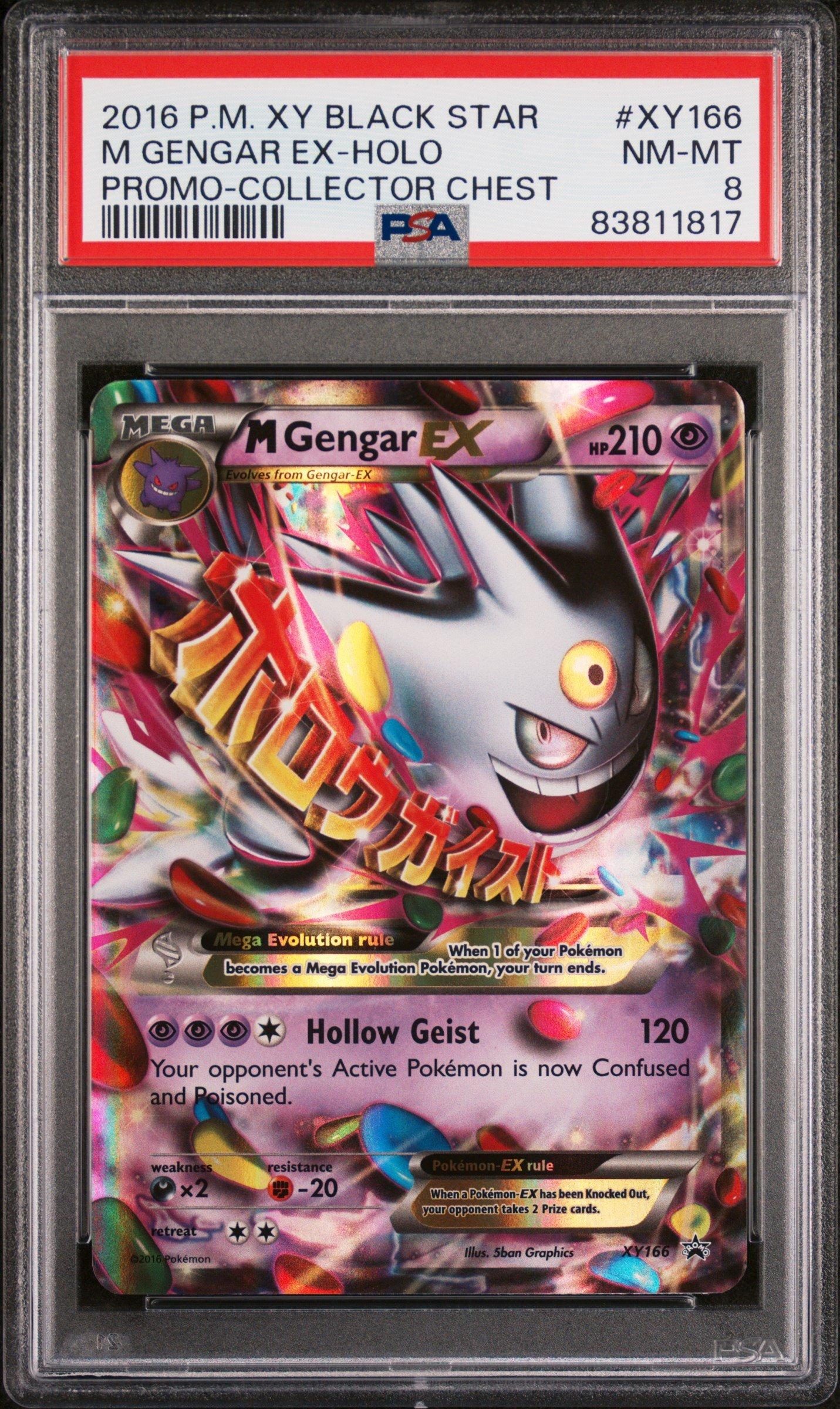 2016 Pokemon Xy Black Star Promo Xy166 M Gengar Ex-holo Collector Chest PSA