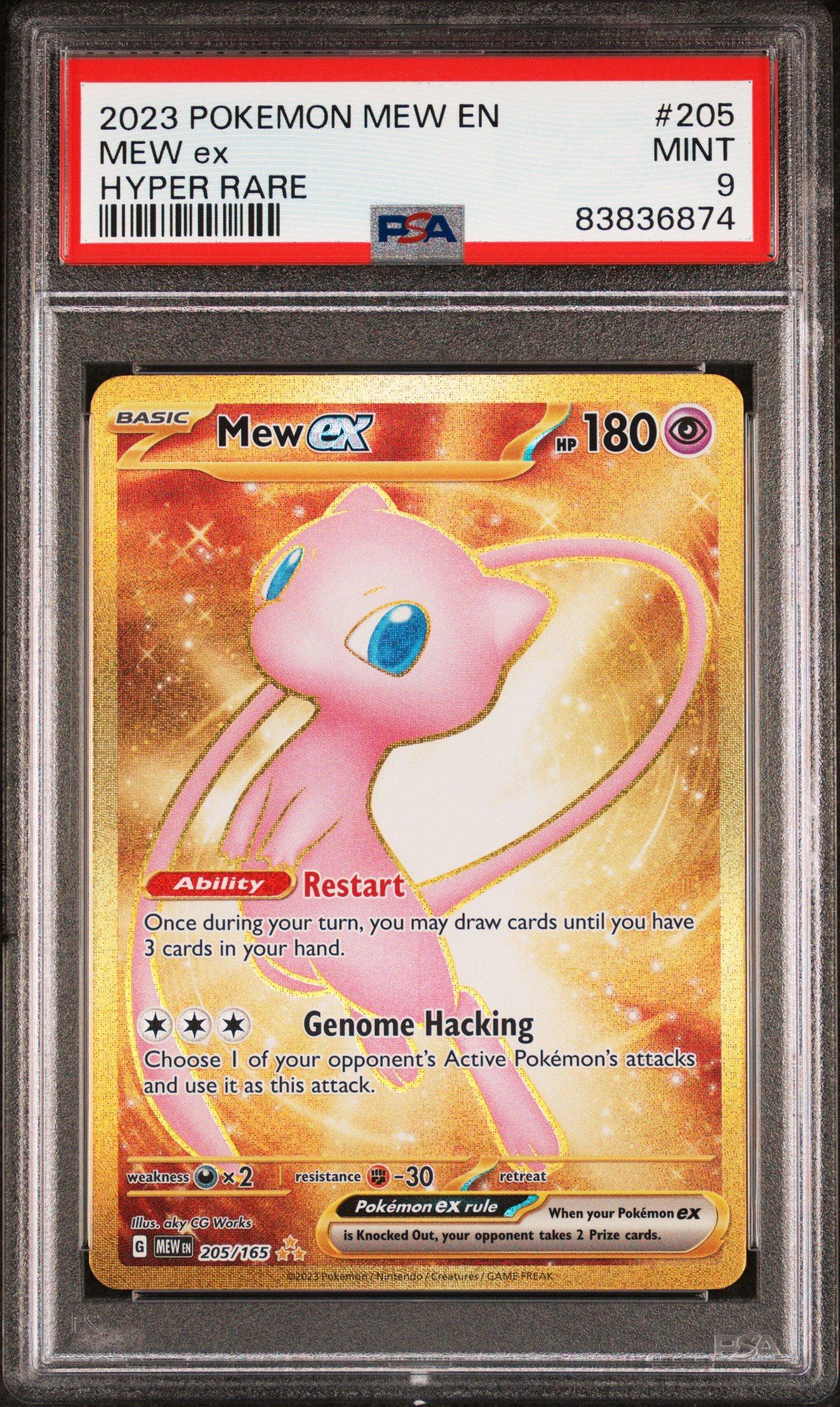2023 Pokemon Mew En-151 205 Mew Ex Hyper Rare PSA 9 Graded Card