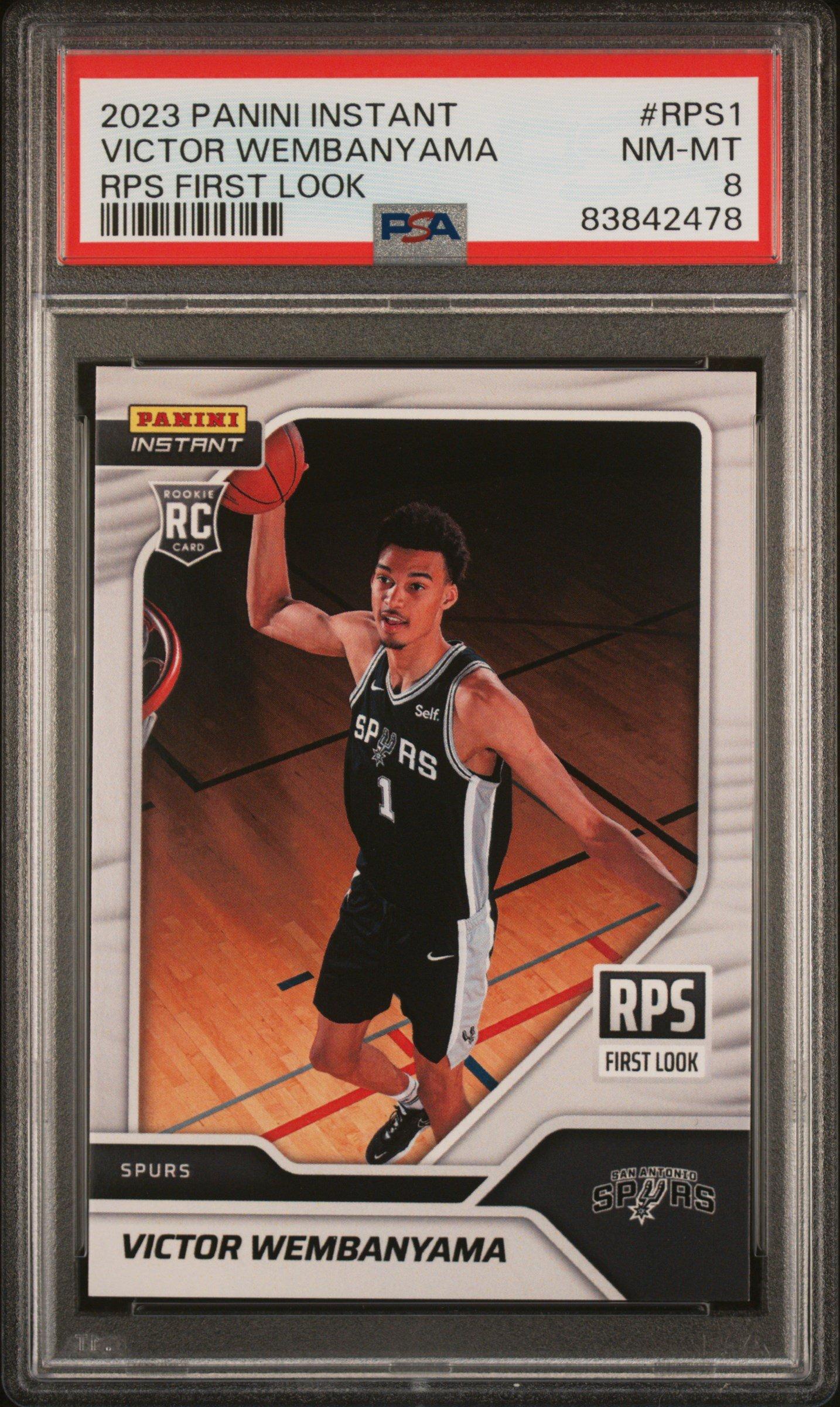 2023 Panini Instant Rps First Look Rps1 Victor Wembanyama PSA 8