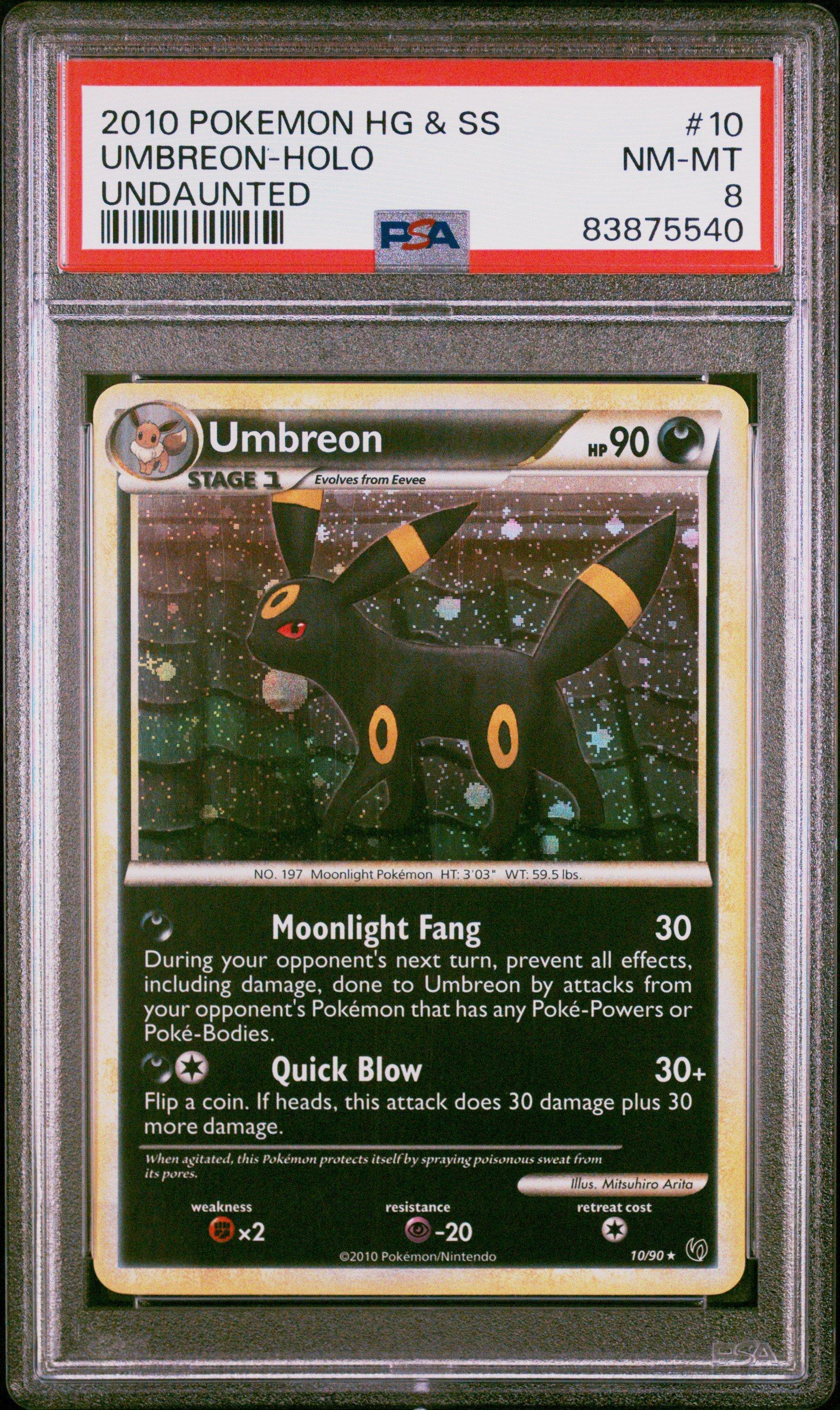ポケモンカード Umbreon-Holo 2010年 #037 2010 Pokemon Umbreon Holo 10/90 Cosmos HeartGold and SoulSilver