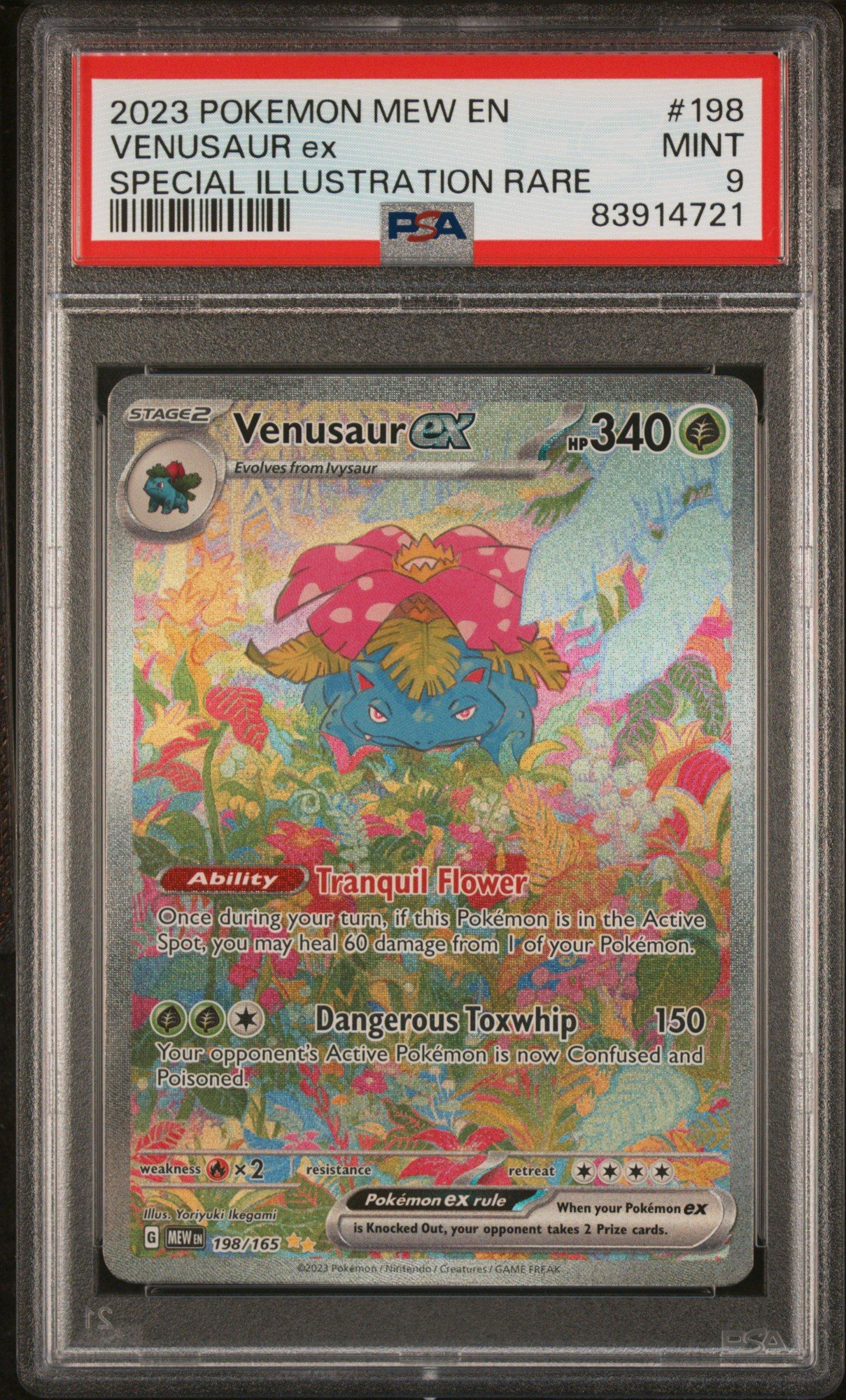 2023 Pokemon Mew En-151 198 Venusaur Ex PSA