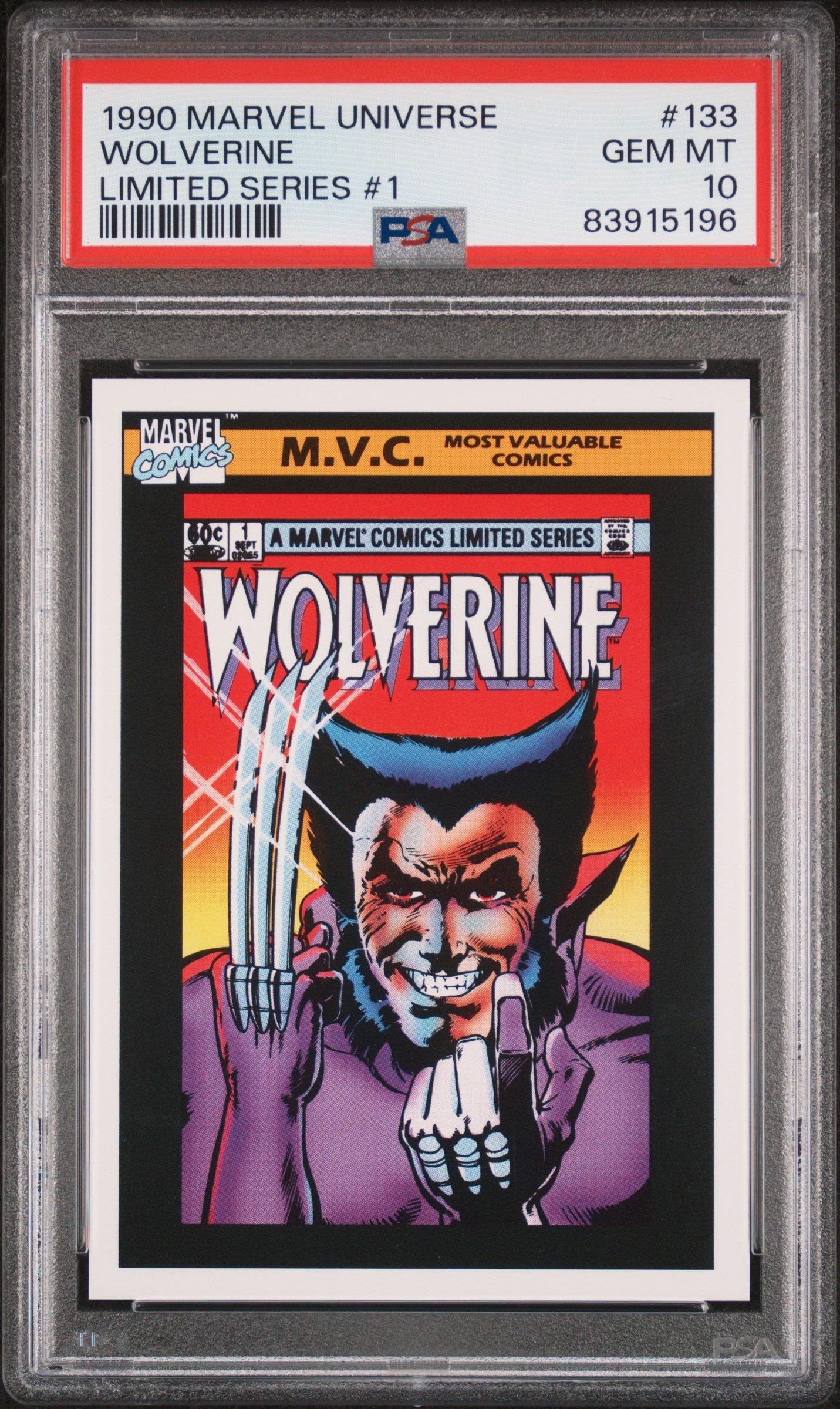 1990 Marvel Universe 133 Wolverine Limited Series #1 PSA 10 Graded