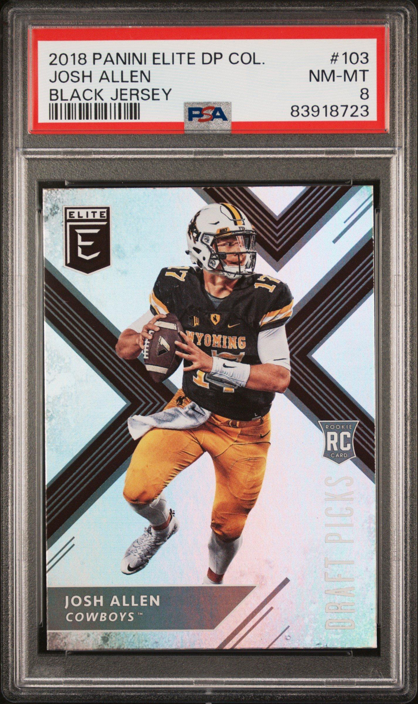 2018 Panini Elite Draft Picks Collegiate 103 Josh Allen PSA 8