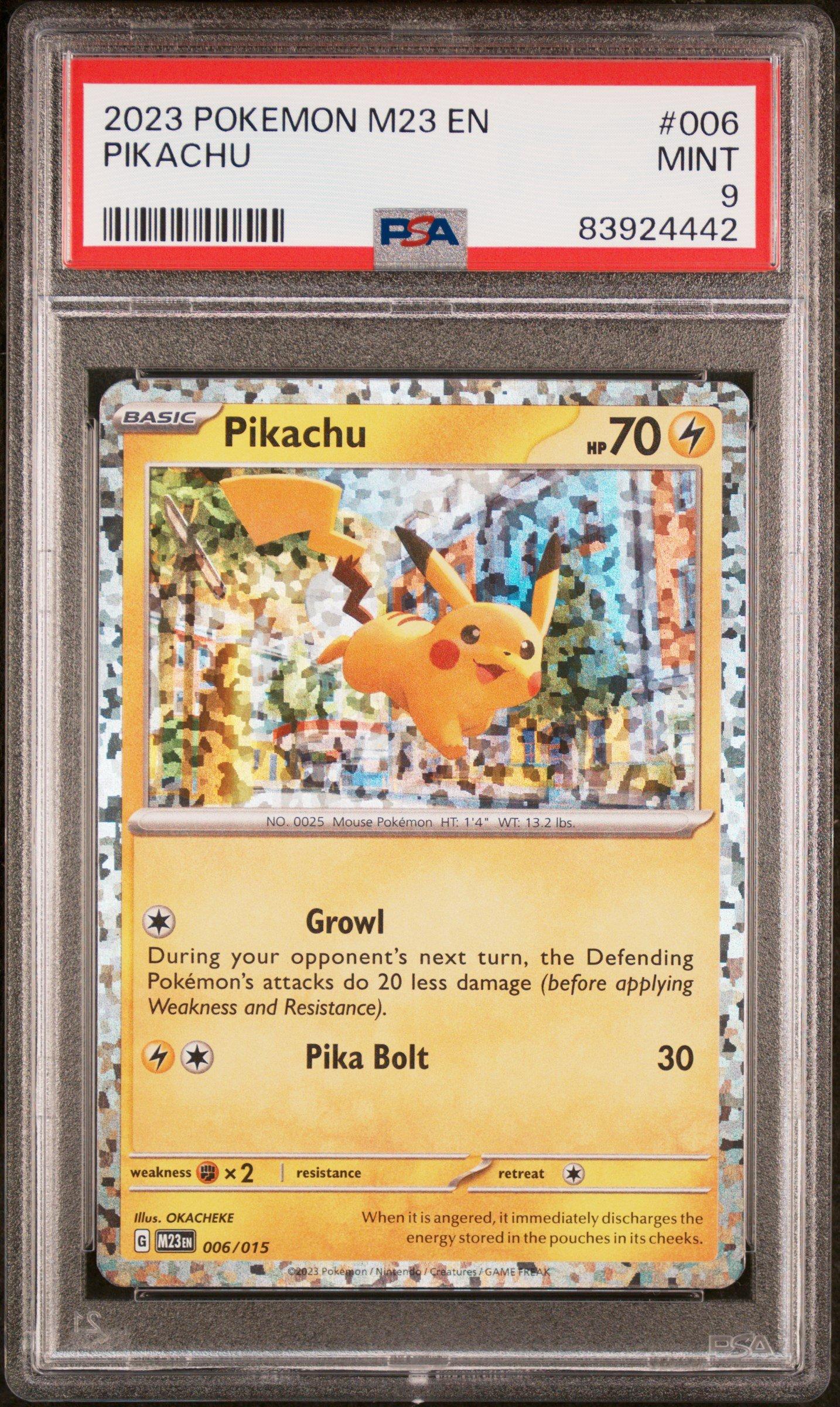mcdonald's pokemon pikachu card holo 2023 Pikachu 006/015 Holo McDonalds 2023 Pokemon Card -Foil