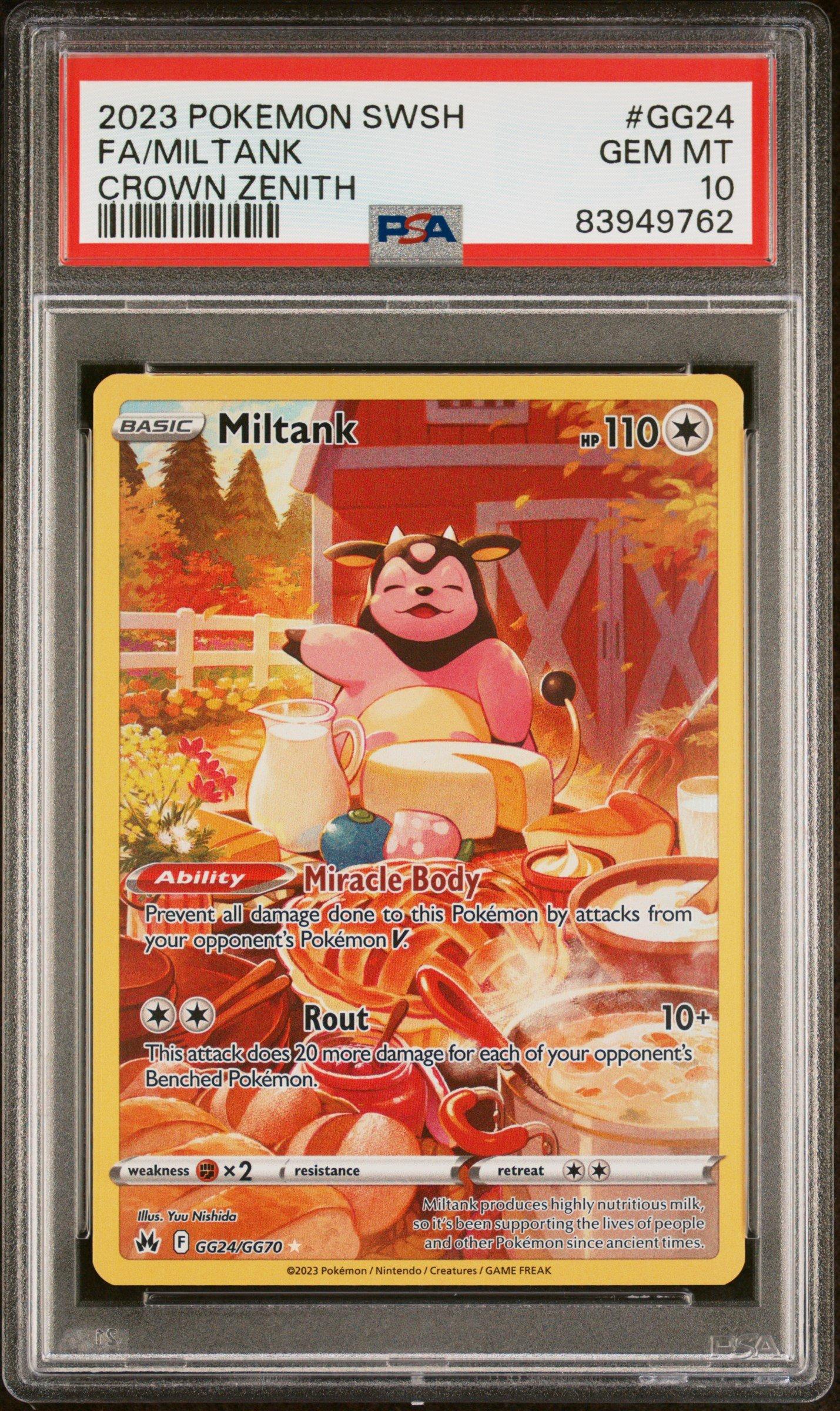 2023 Pokemon Sword And Shield Crown Zenith Gg24 Full Art/miltank