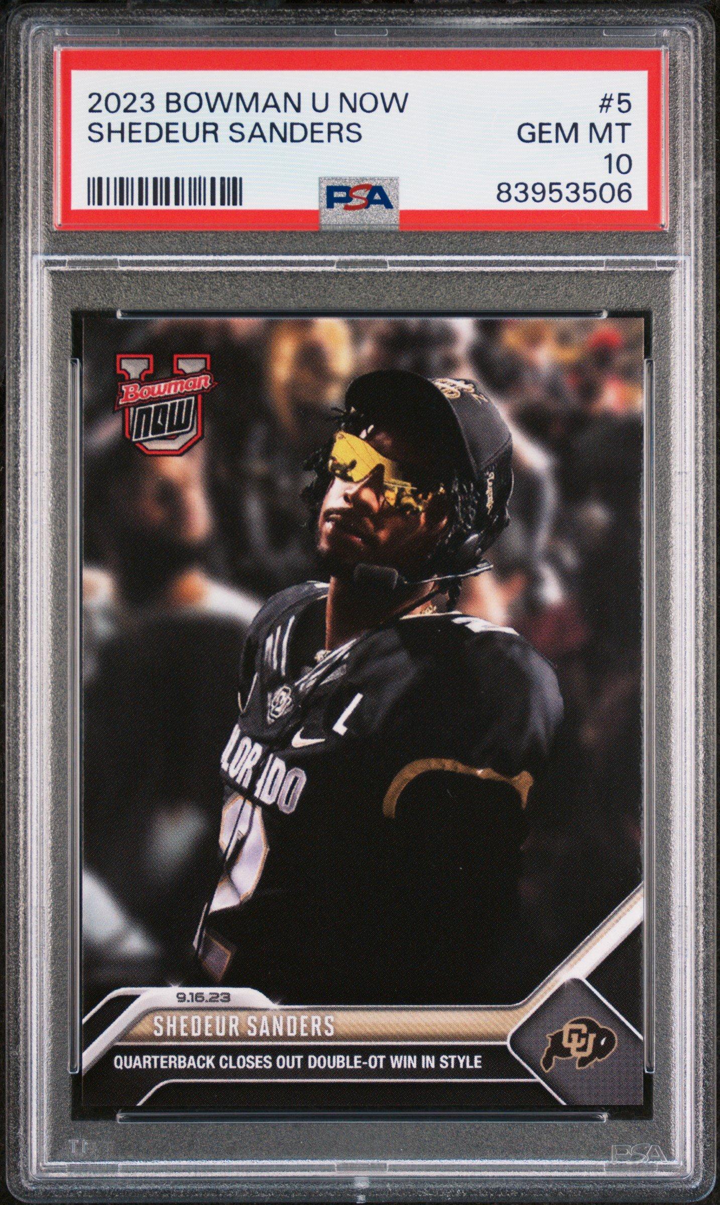 2023 Bowman U Now 5 Shedeur Sanders PSA 10