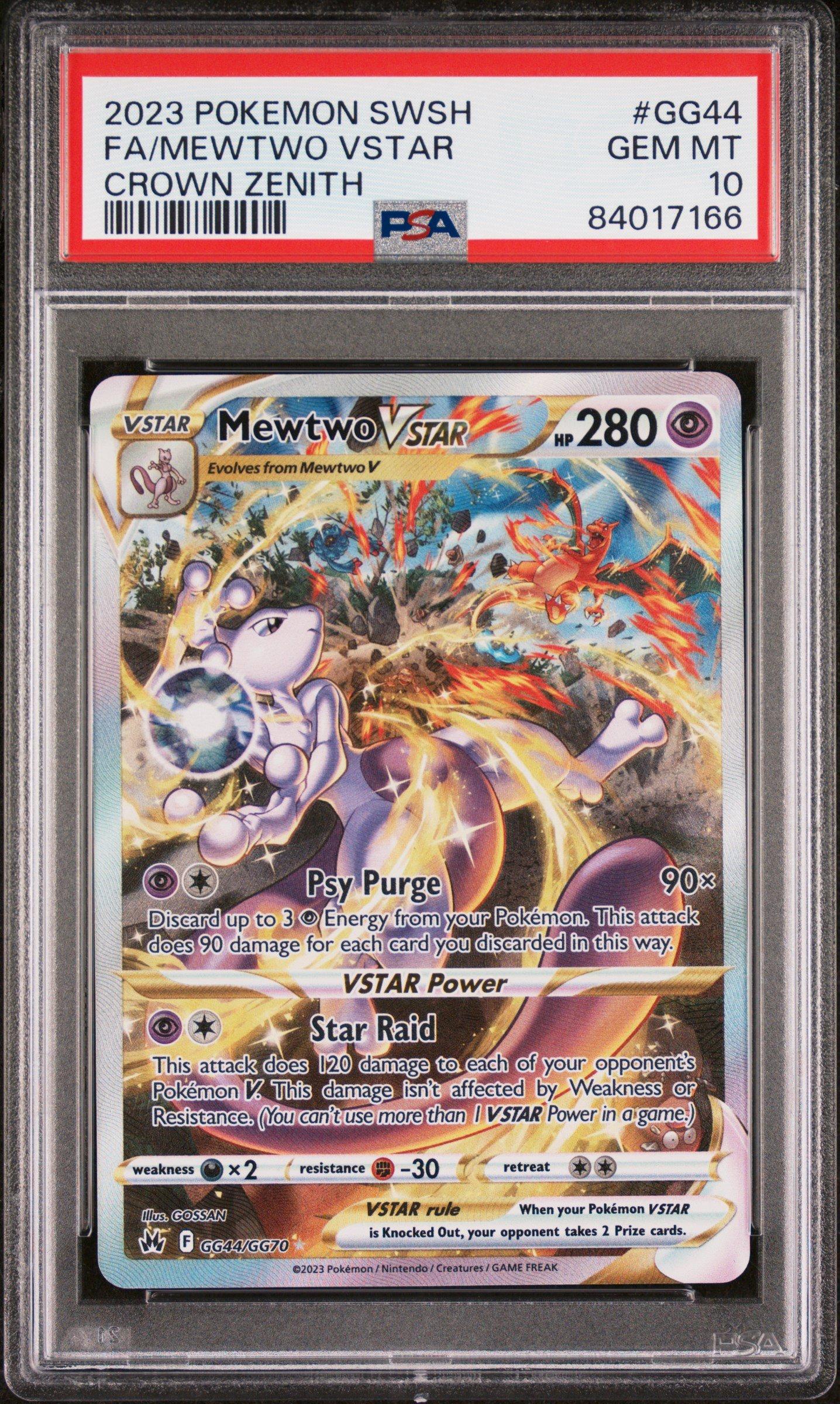 2023 Pokemon Sword And Shield Crown Zenith Gg44 Full Art/mewtwo