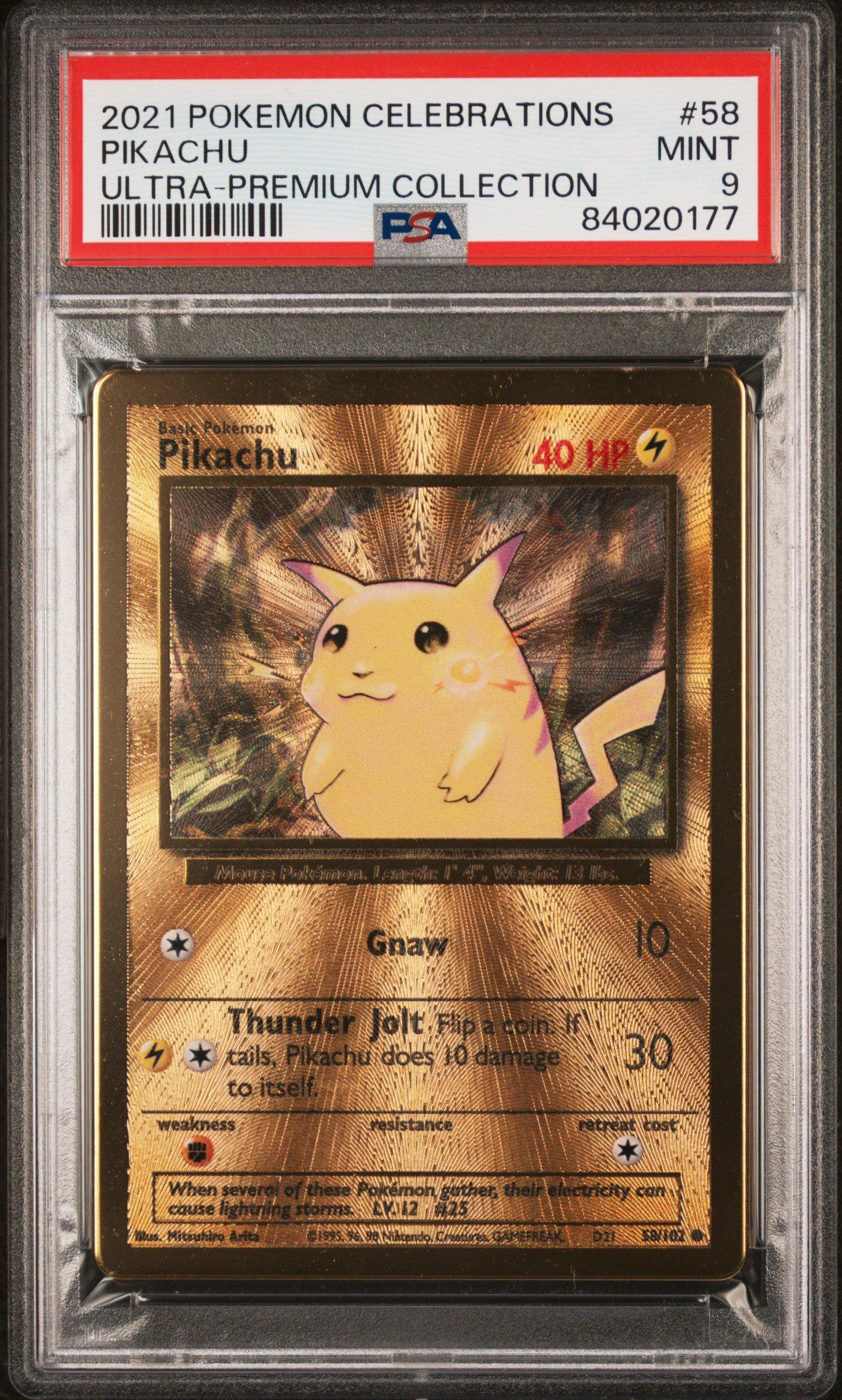 2021 Pokemon Celebrations Ultra-premium Collection 58 Pikachu PSA