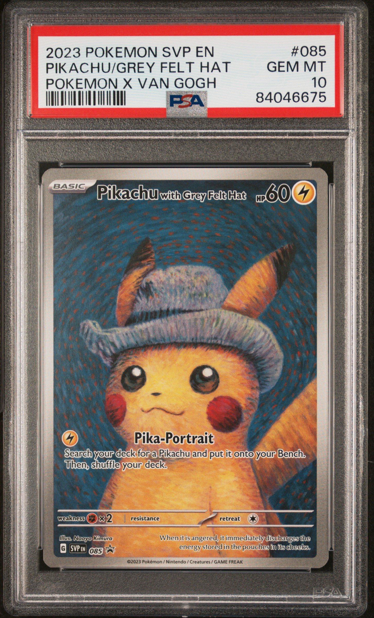 2023 Pokemon Svp En-sv Black Star Promo 085 Pikachu With Grey Felt