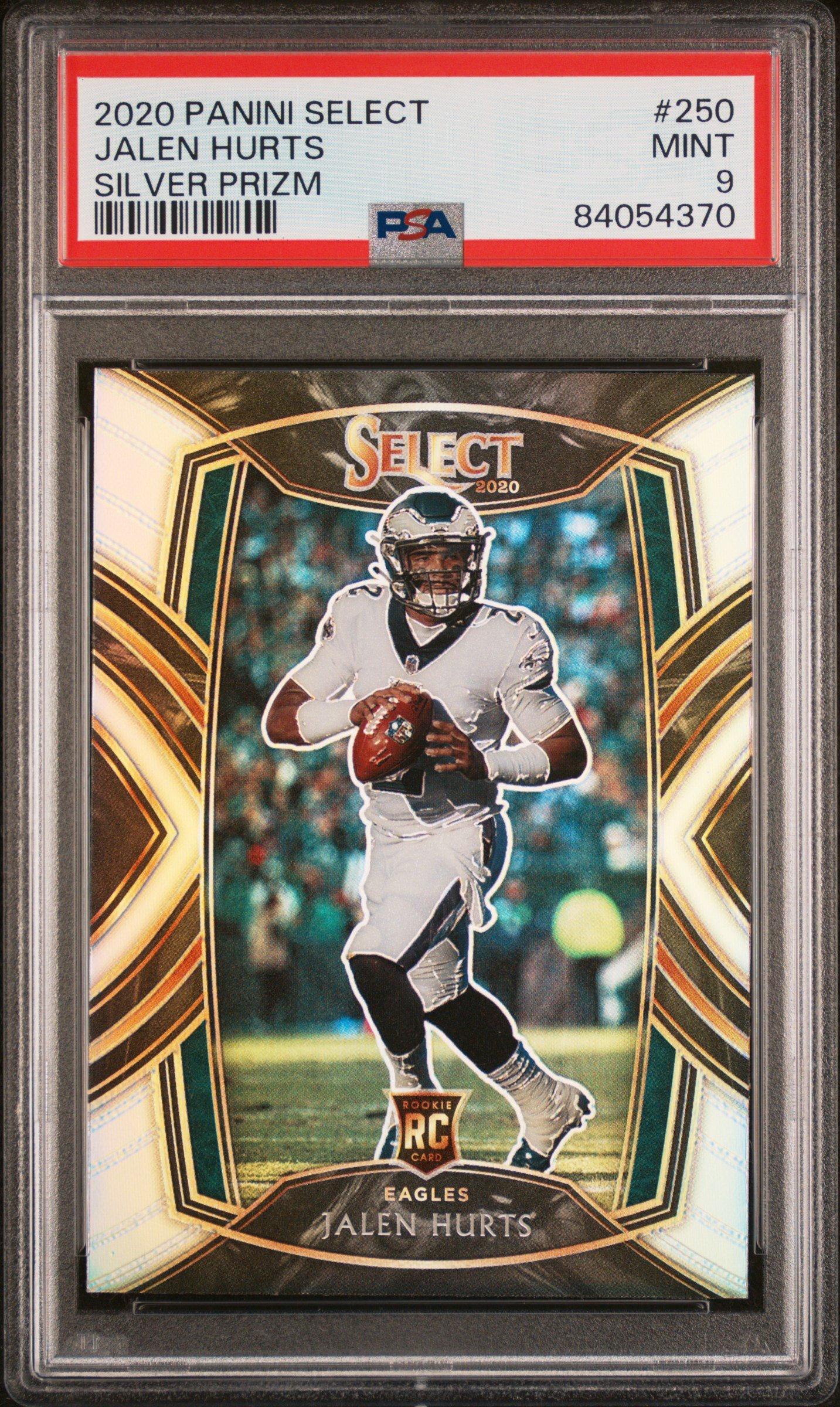 2020 Panini Select 250 Jalen Hurts Silver Prizm PSA 9