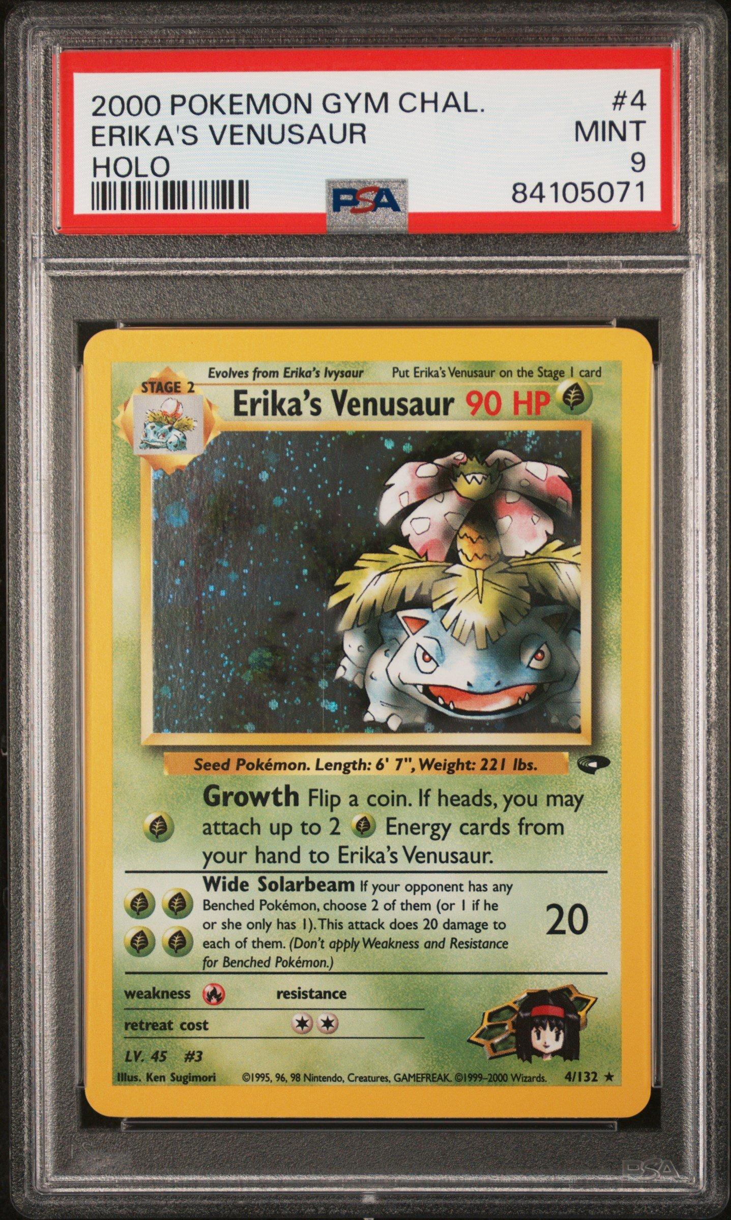 2000 Pokemon Gym Challenge 4 Erika's Venusaur PSA 9