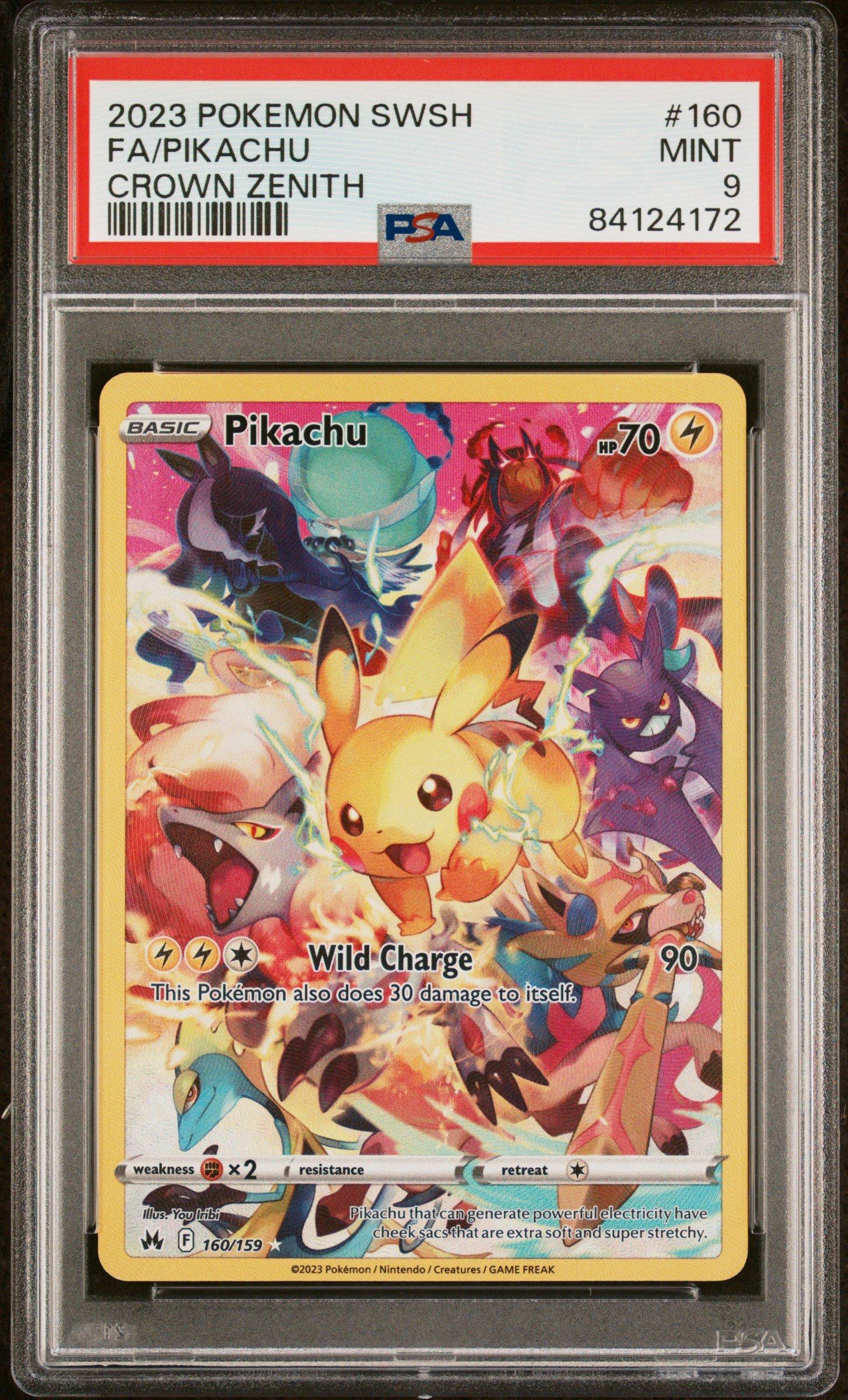 2023 Pokemon Sword And Shield Crown Zenith 160 Full Art/pikachu