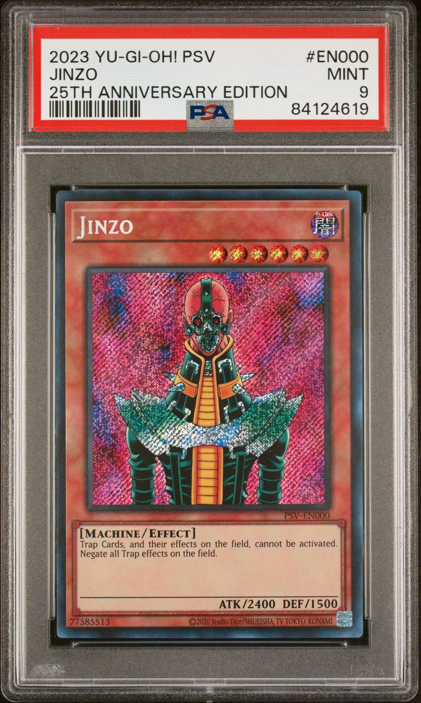 2023 Yu-gi-oh! Pharaoh's Servant 25th Anniversary Edition En000 Jinzo PSA