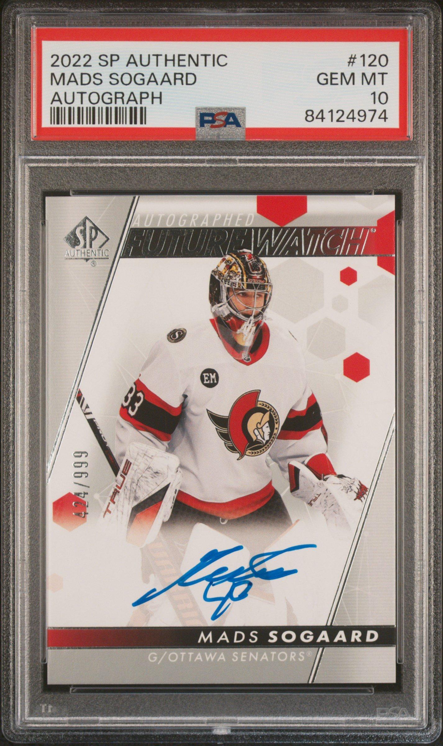 2022 Sp Authentic 120 Mads Sogaard Autograph PSA 10