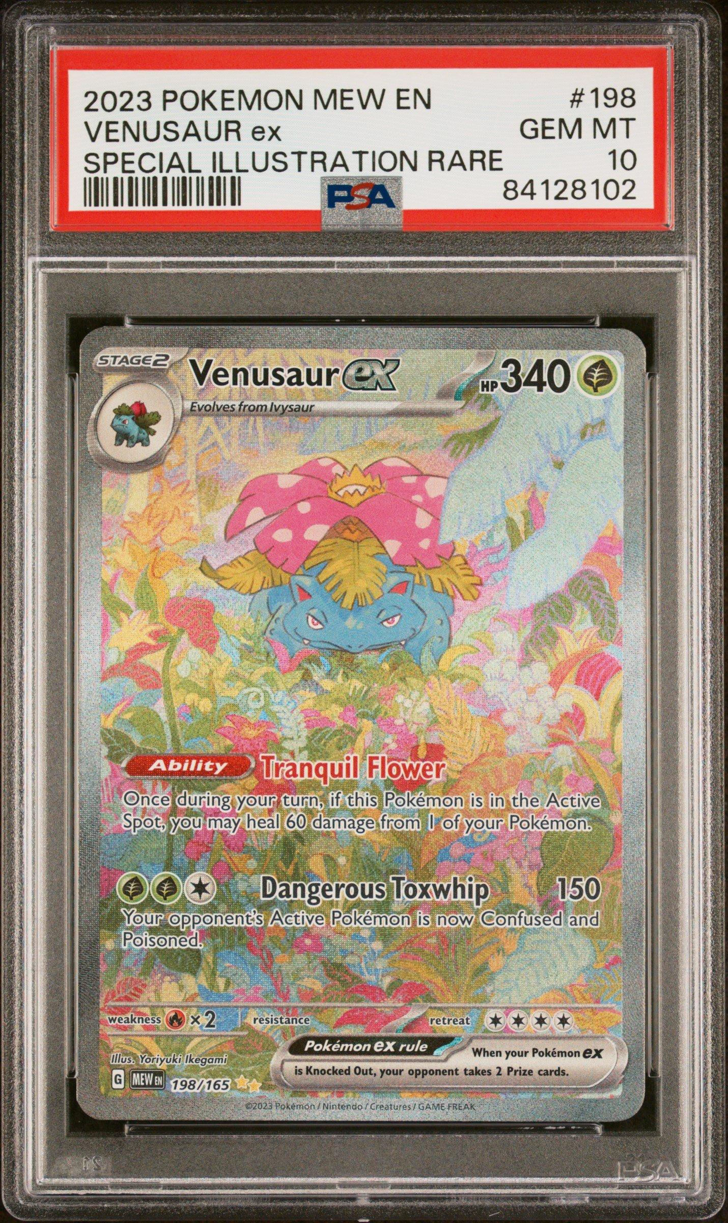 2023 Pokemon Mew En-151 198 Venusaur Ex Special Illustration Rare