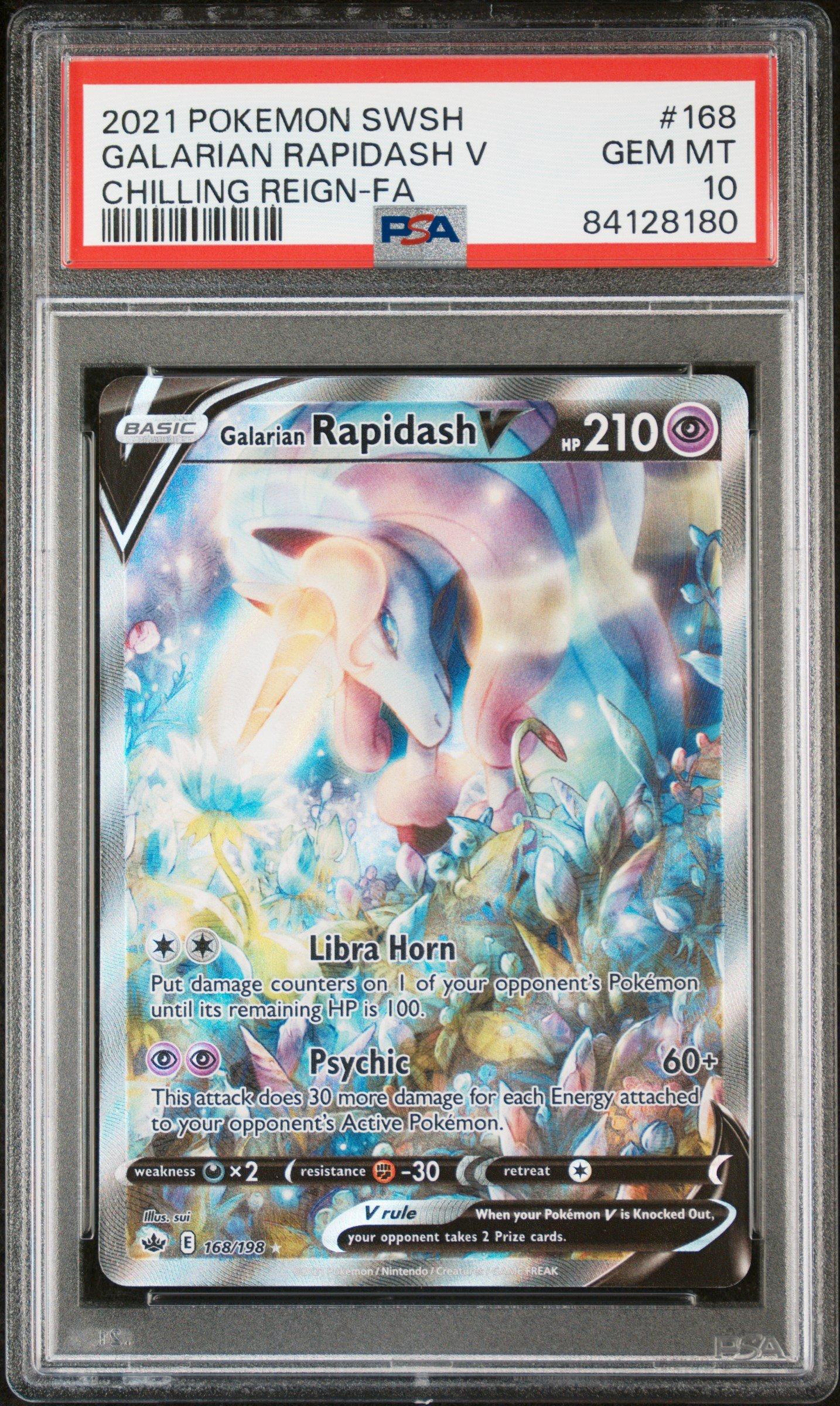 Fusion Strike Pokmon TCG: Galarian Rapidash V Box - Includes Foil Promo  Card, Oversize Card & 4 Booster Packs Oversize Display Card And Booster  Packs