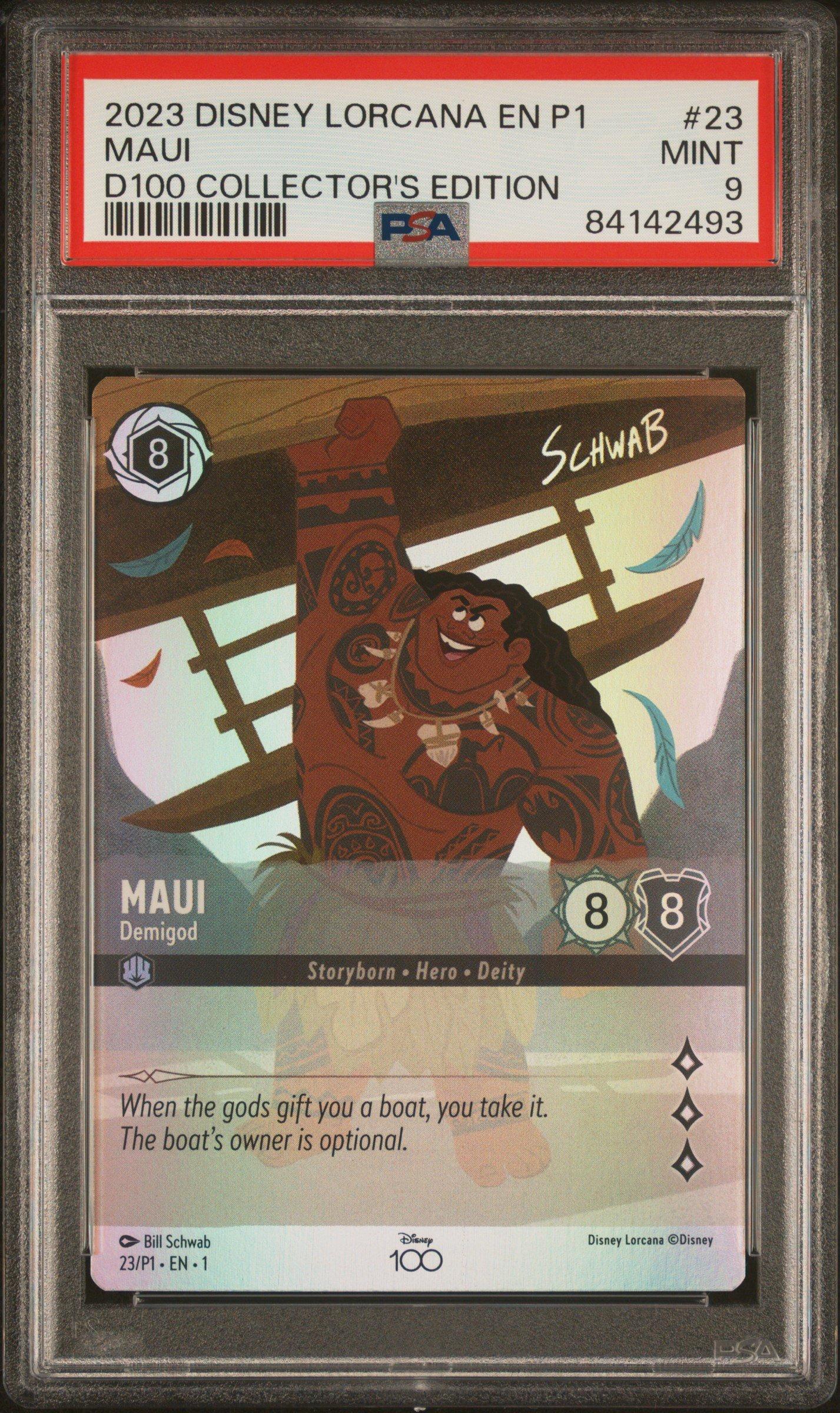 2023 Disney Lorcana En P1-promo 23 Maui - Demigod Disney100