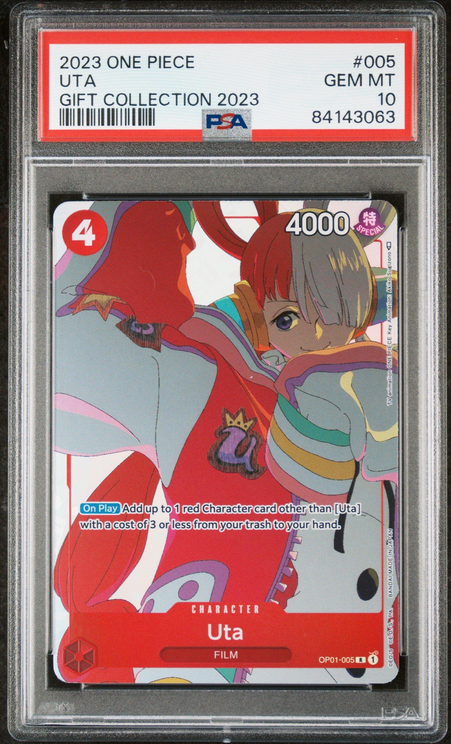 2023 One Piece Gift Collection 2023 005 Uta PSA 10 Graded Card