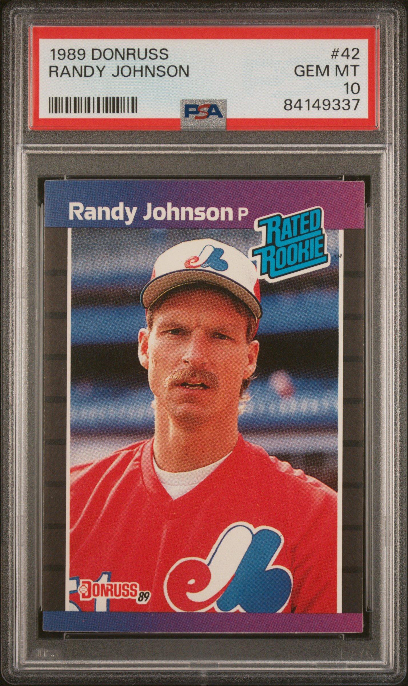 1989 Donruss 42 Randy Johnson PSA 10
