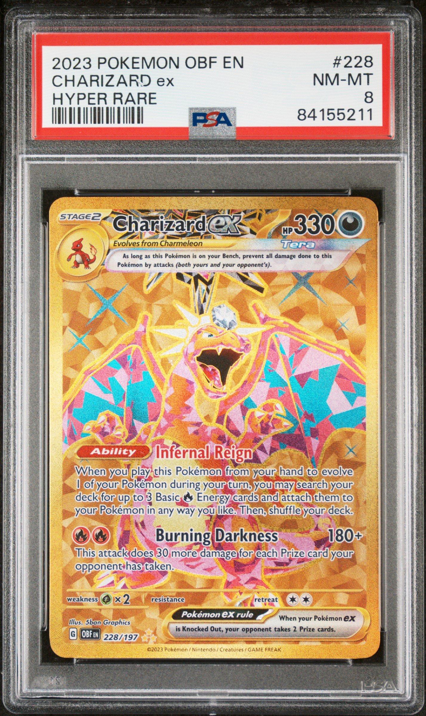 2023 Pokemon Obf En-obsidian Flames 228 Charizard Ex Hyper Rare 