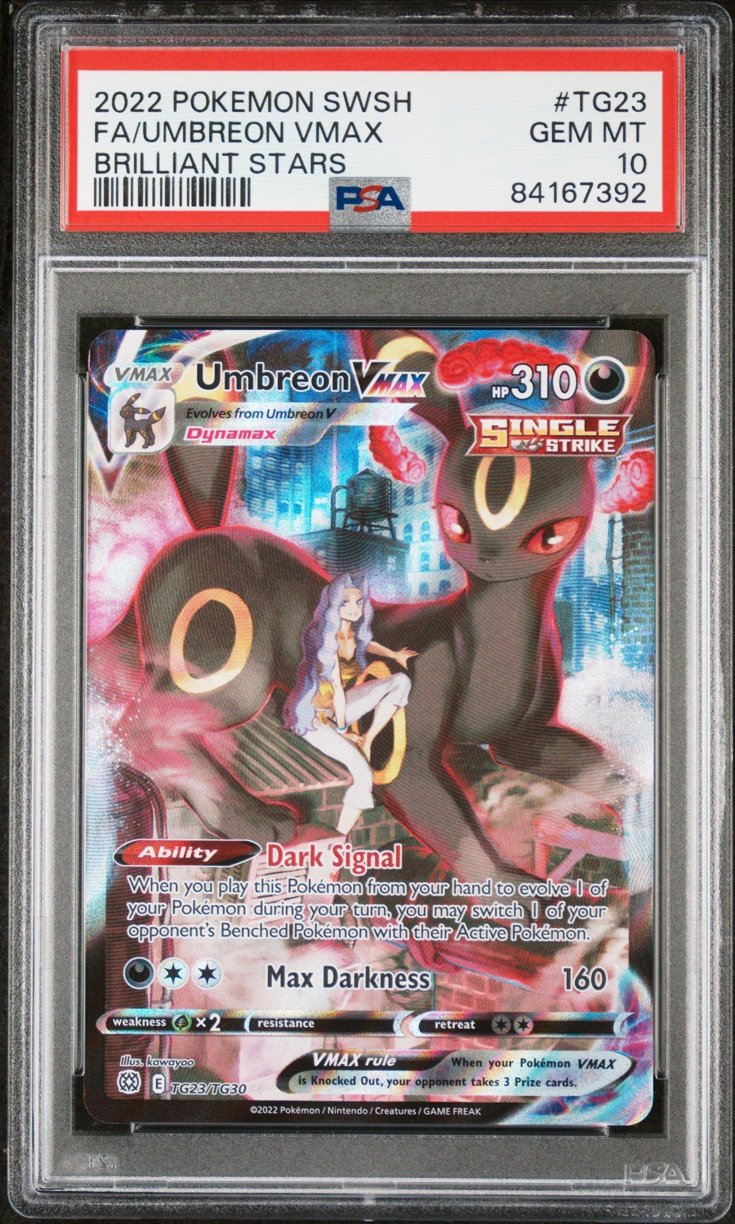 2022 Pokemon Sword & Shield Brilliant Stars Tg23 Full Art/umbreon