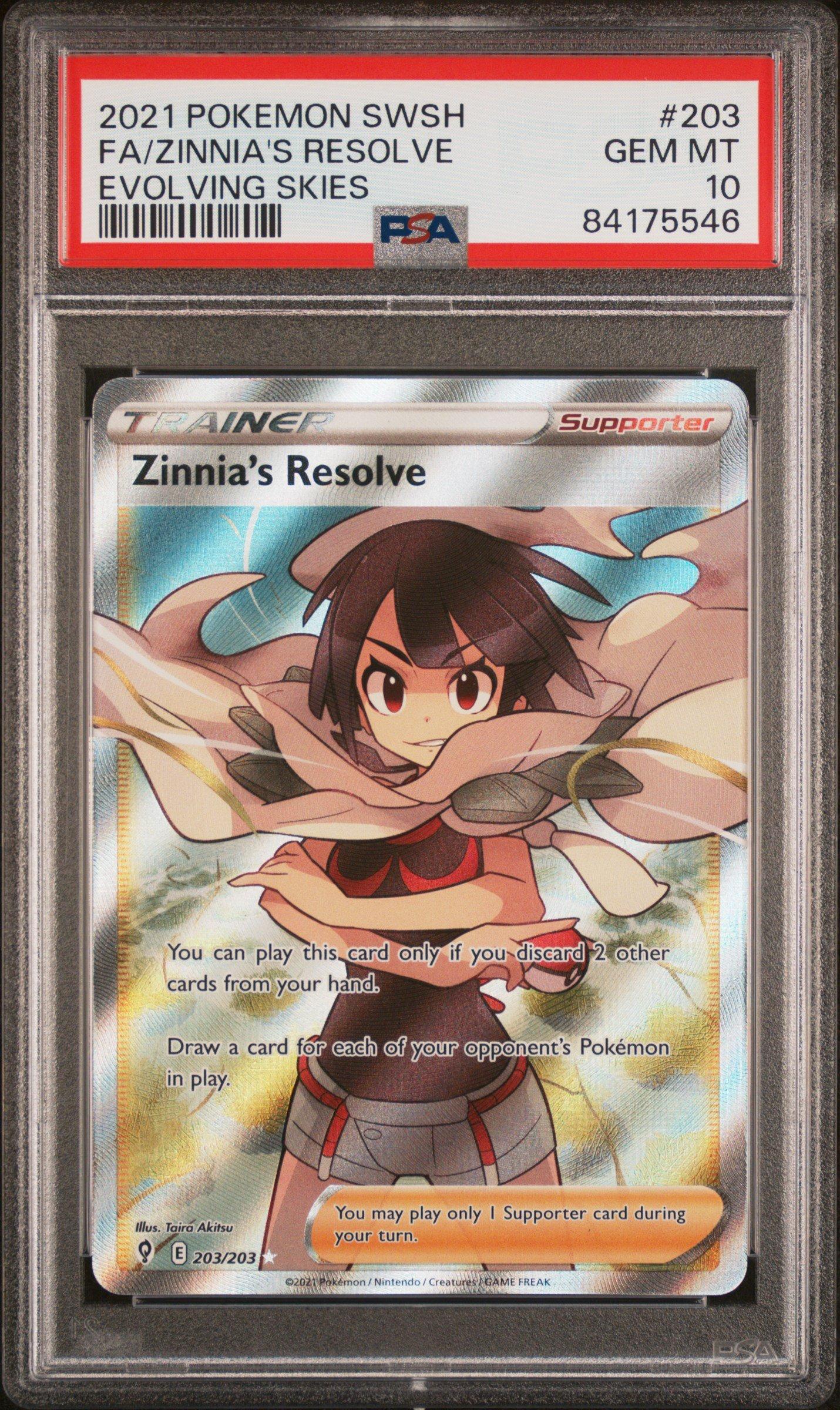 2021 Pokemon Sword & Shield Evolving Skies 203 Full Art/zinnia's