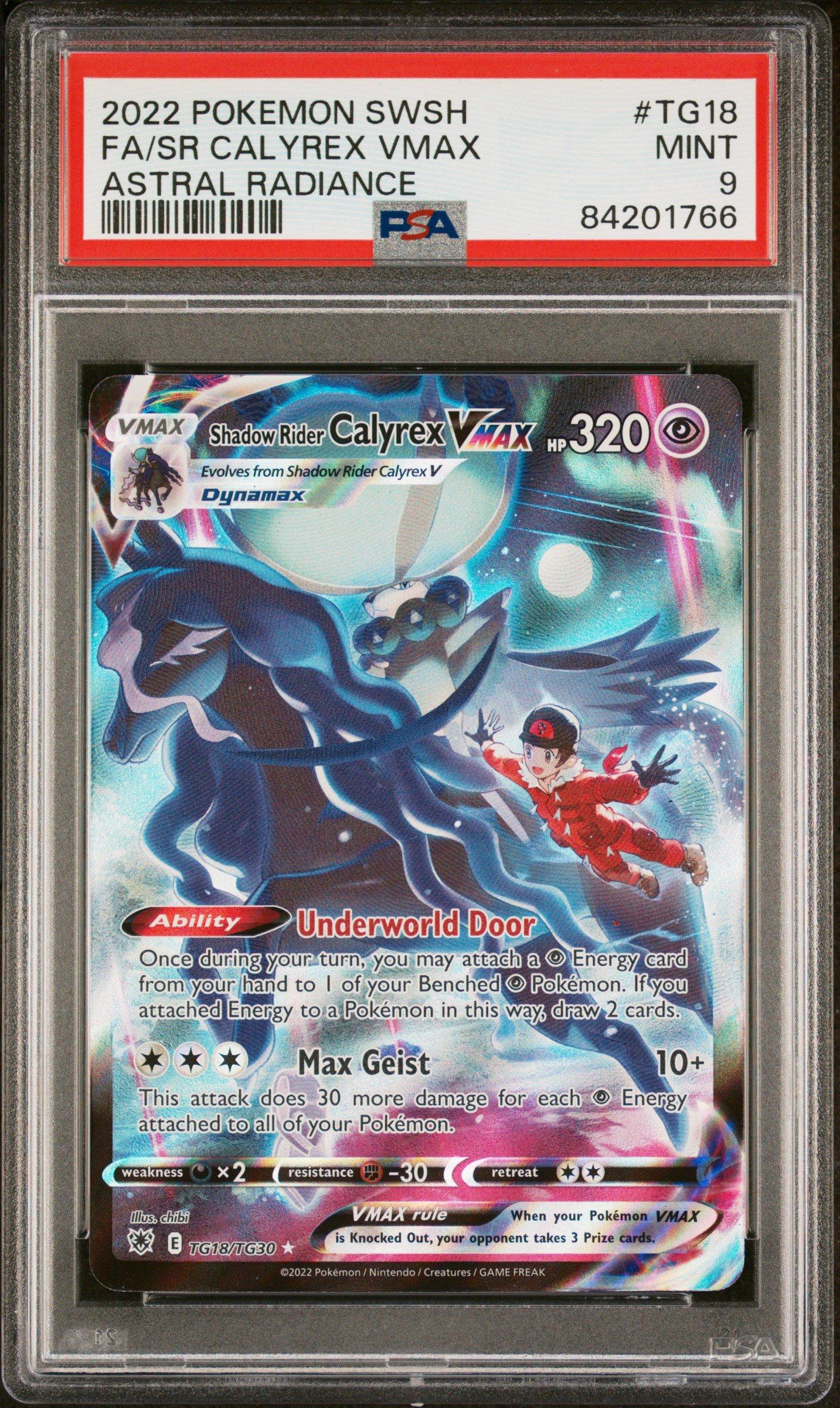 2022 Pokemon Sword & Shield Astral Radiance Tg18 Fa/sr Calyrex Vmax PSA 9