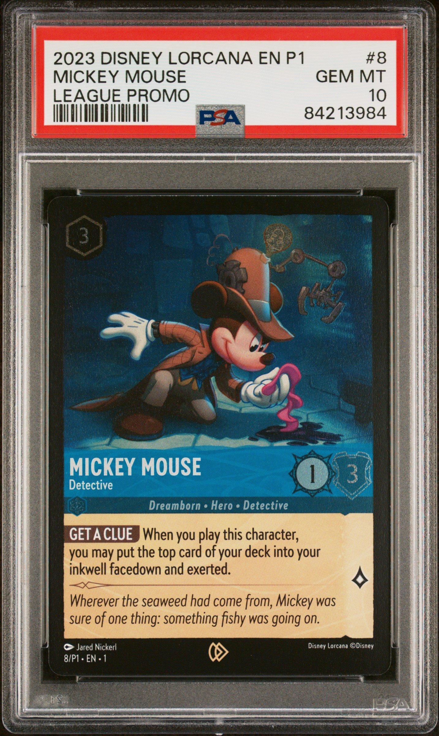 2023 Disney Lorcana En P1-promo 8 Mickey Mouse - Detective League